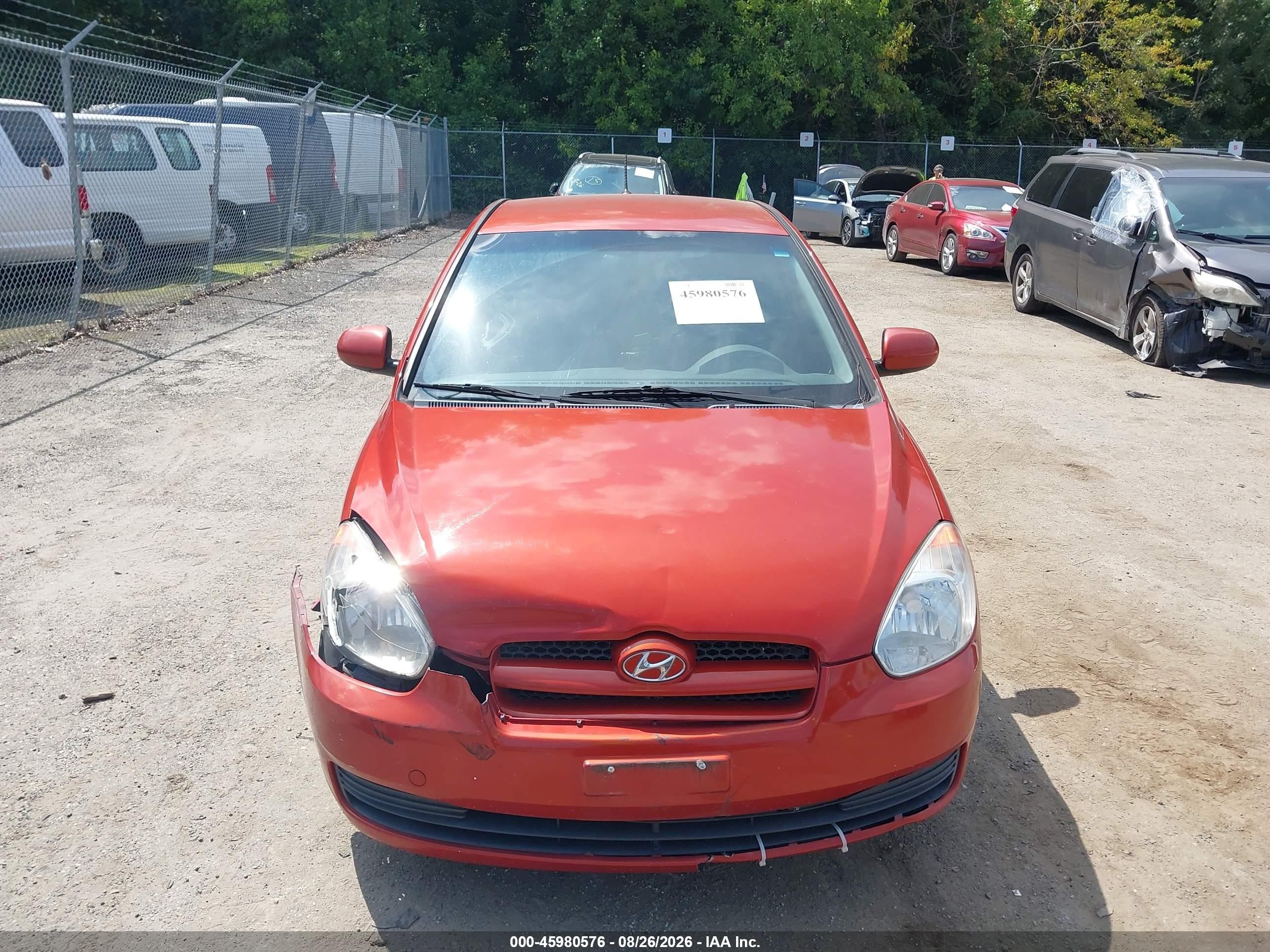 2011 Hyundai Accent Gs Orange vin: KMHCM3ACXBU191039