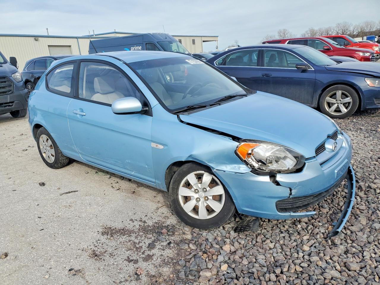 2011 Hyundai Accent Gl Blue vin: KMHCM3ACXBU197083