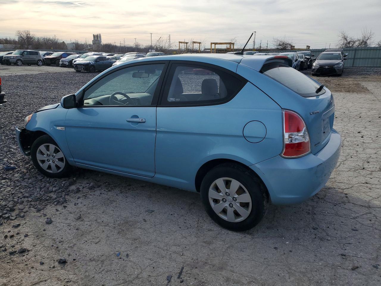 2011 Hyundai Accent Gl Blue vin: KMHCM3ACXBU197083