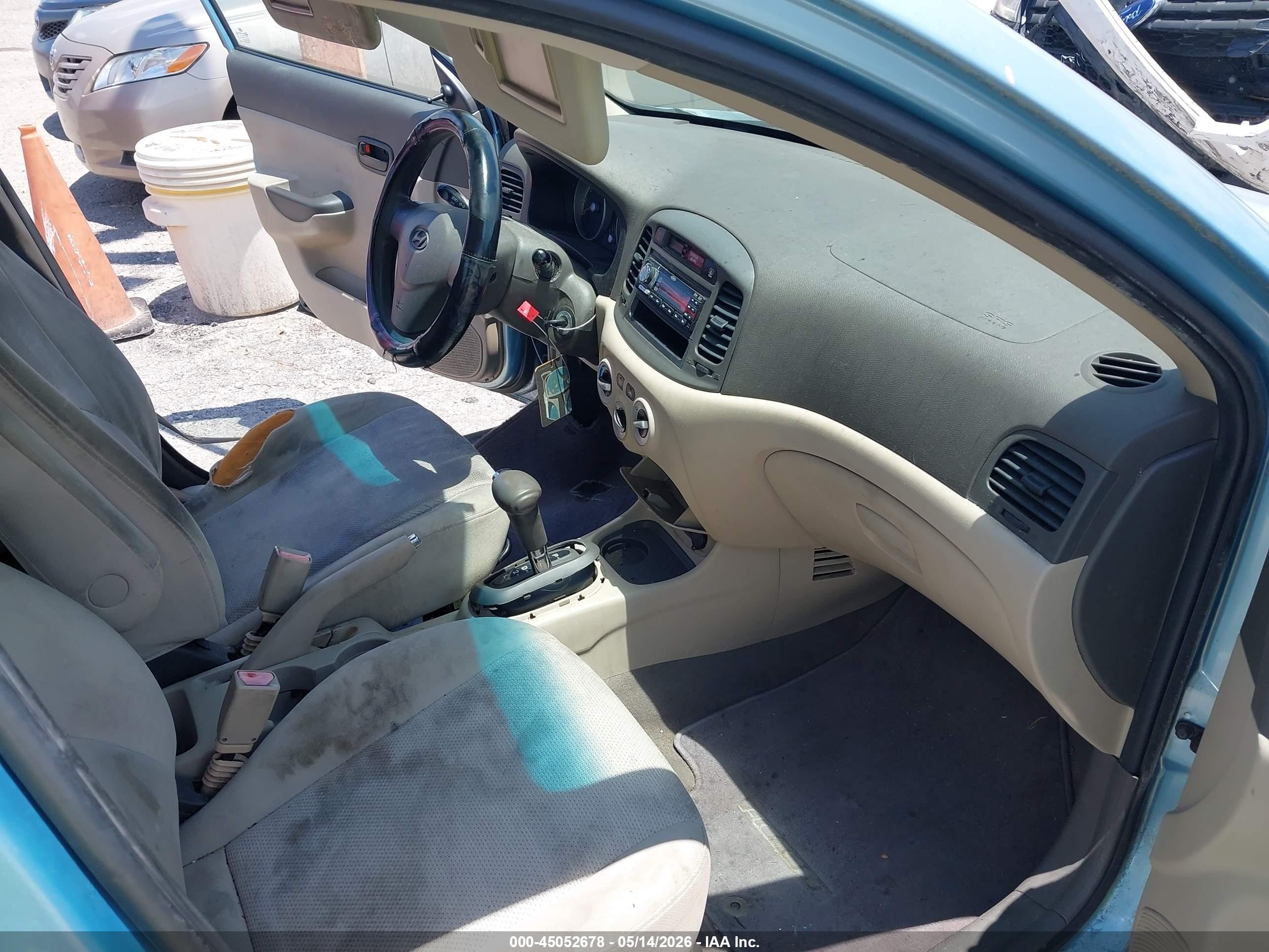 2009 Hyundai Accent Gls Blue vin: KMHCM46C69U288666