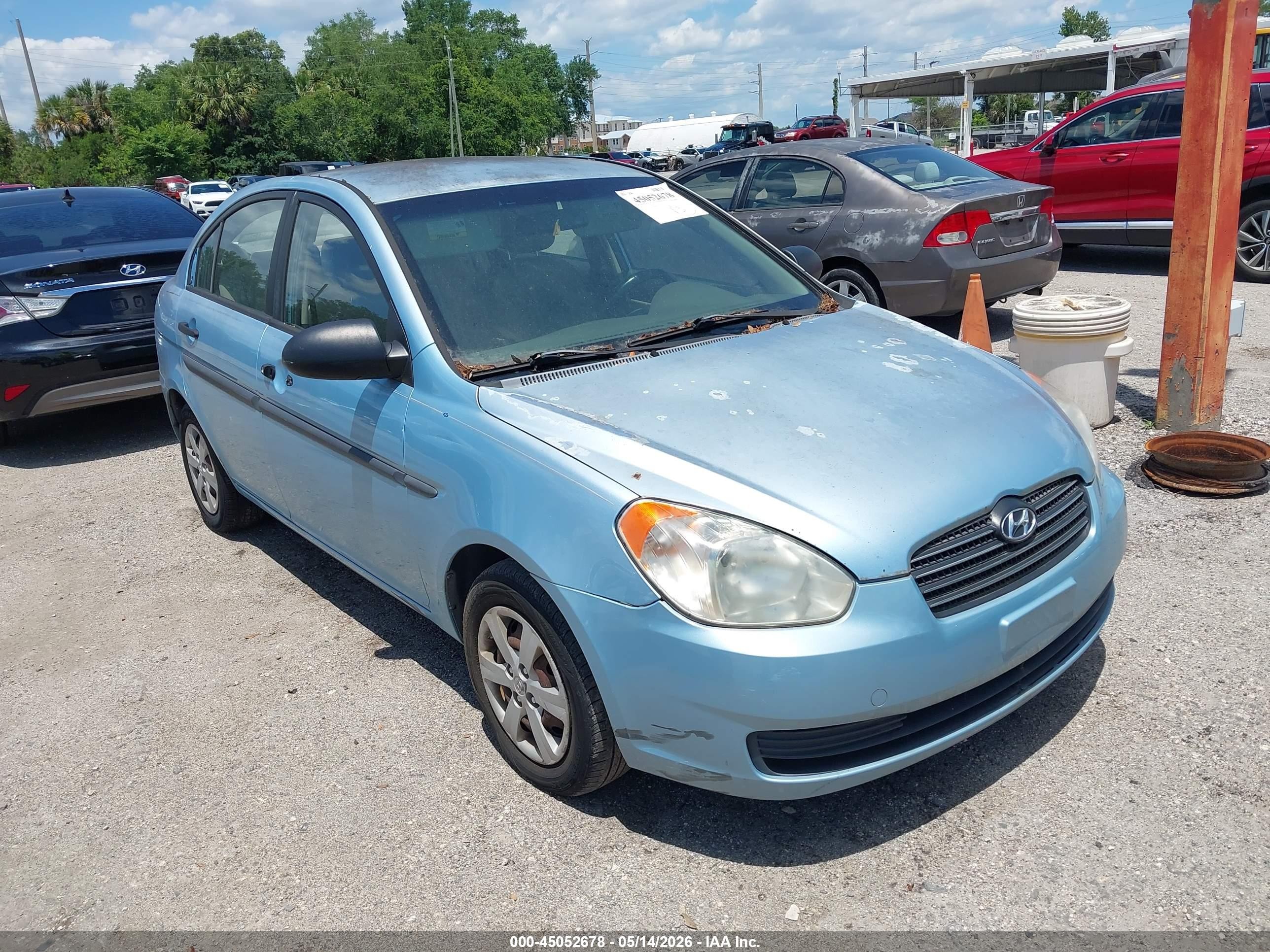 2009 Hyundai Accent Gls Blue vin: KMHCM46C69U288666