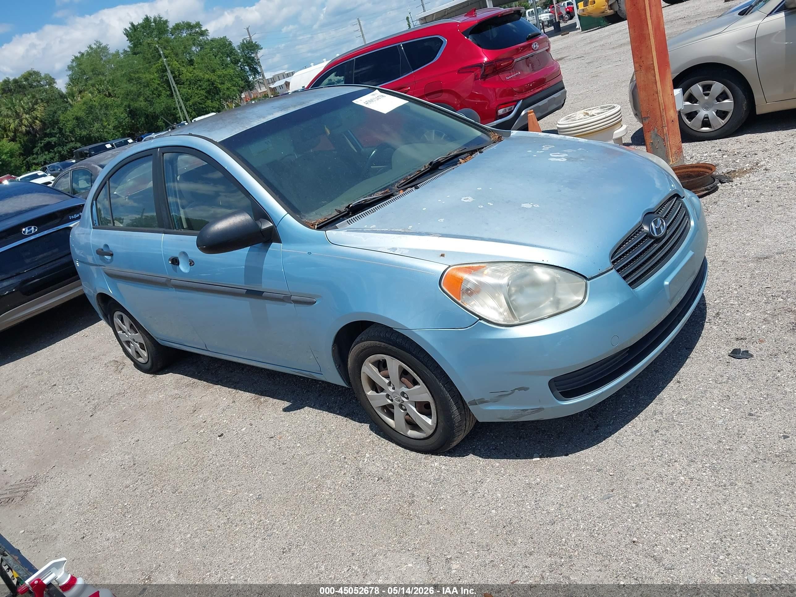 2009 Hyundai Accent Gls Blue vin: KMHCM46C69U288666