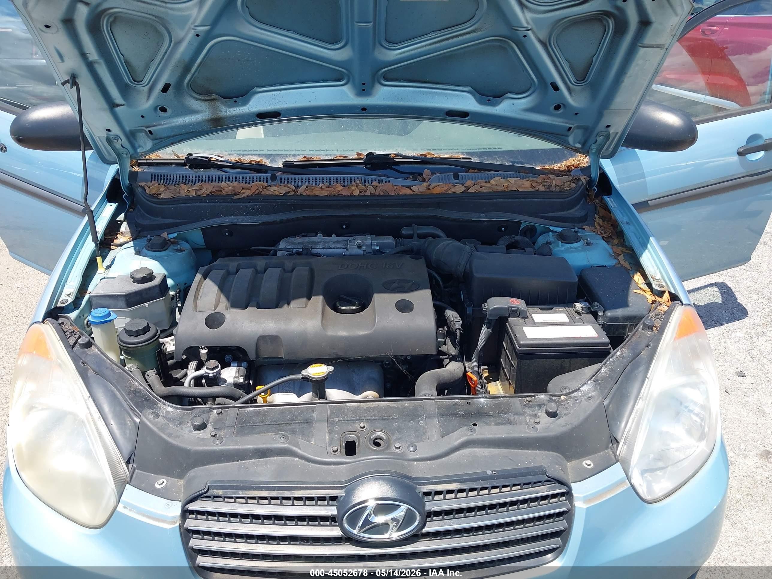 2009 Hyundai Accent Gls Blue vin: KMHCM46C69U288666