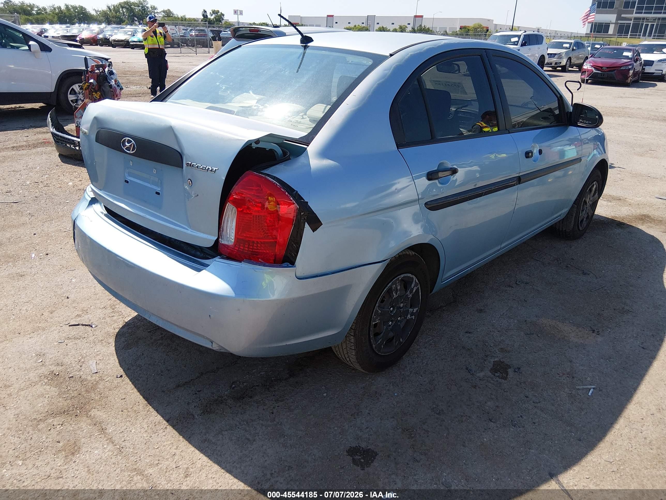2009 Hyundai Accent Gls Blue vin: KMHCM46C79U315258