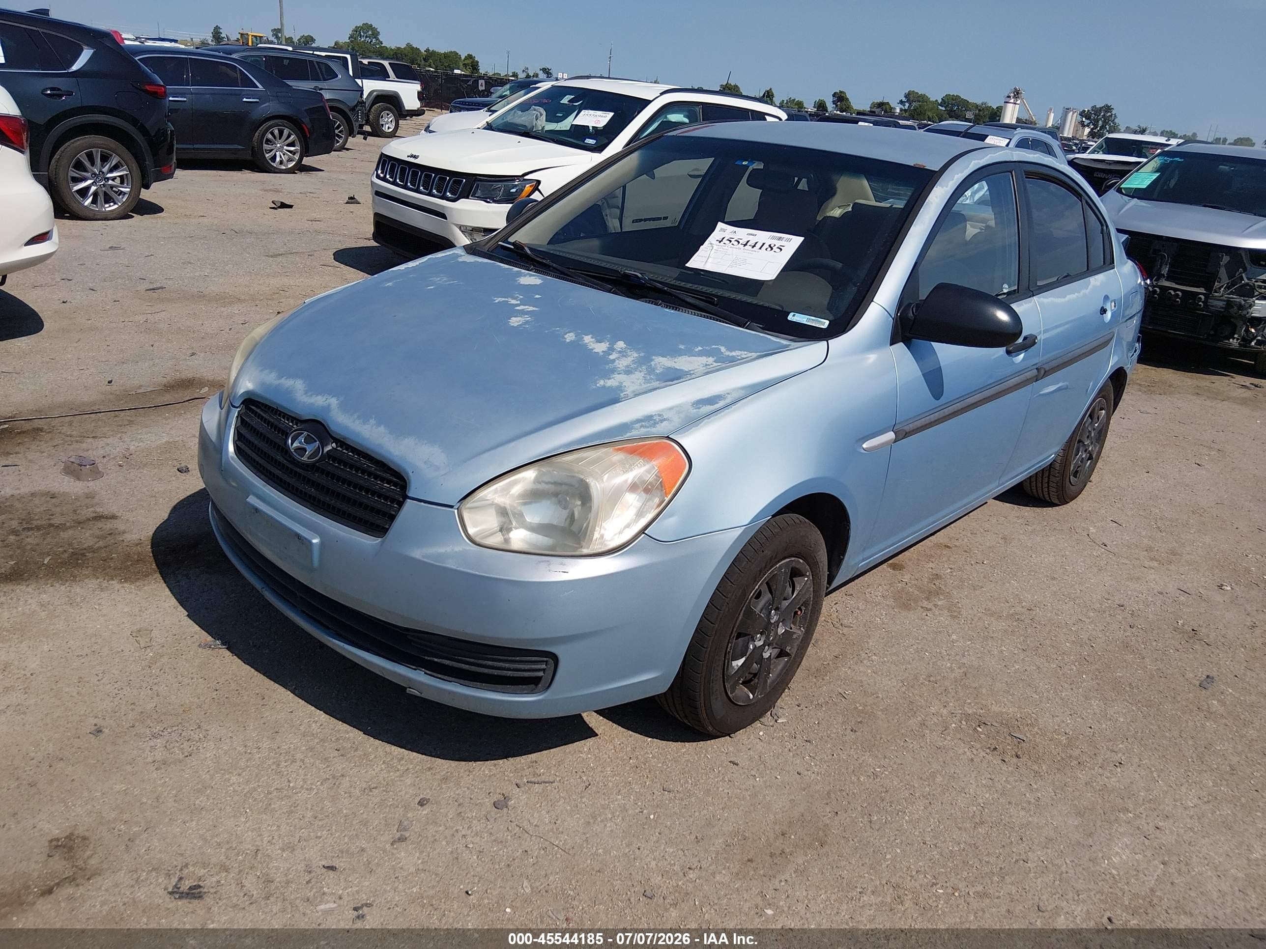 2009 Hyundai Accent Gls Blue vin: KMHCM46C79U315258