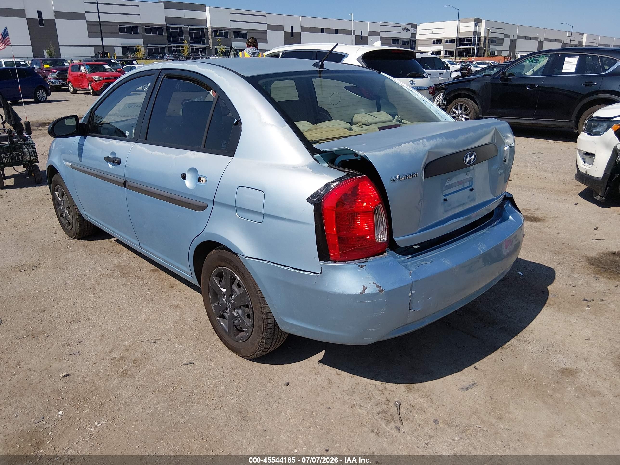 2009 Hyundai Accent Gls Blue vin: KMHCM46C79U315258