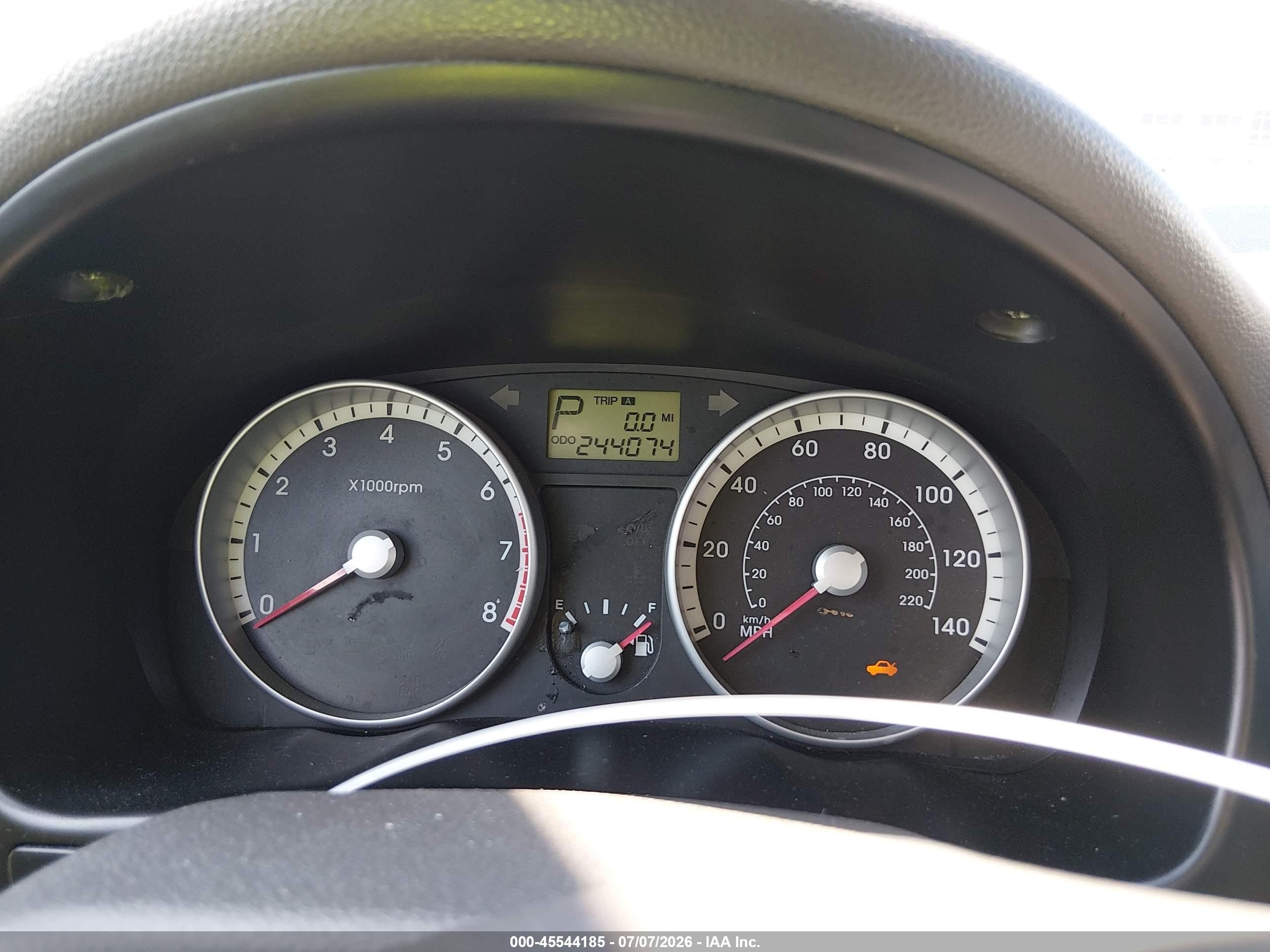 2009 Hyundai Accent Gls Blue vin: KMHCM46C79U315258