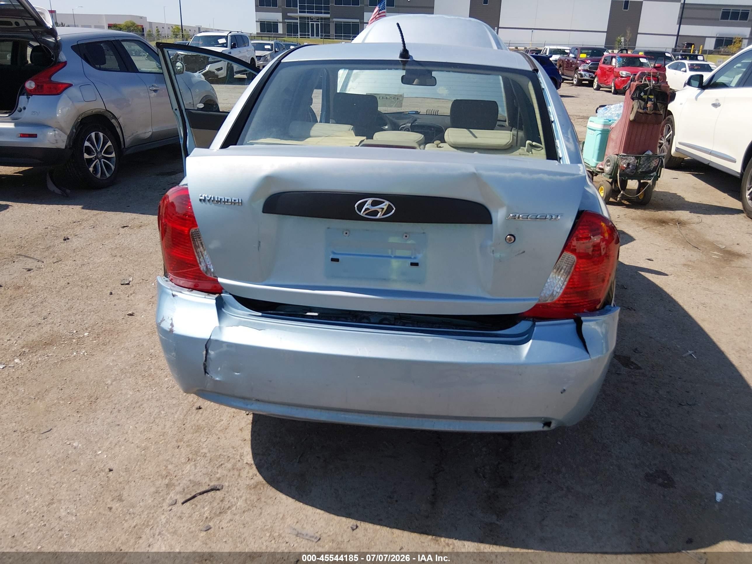2009 Hyundai Accent Gls Blue vin: KMHCM46C79U315258