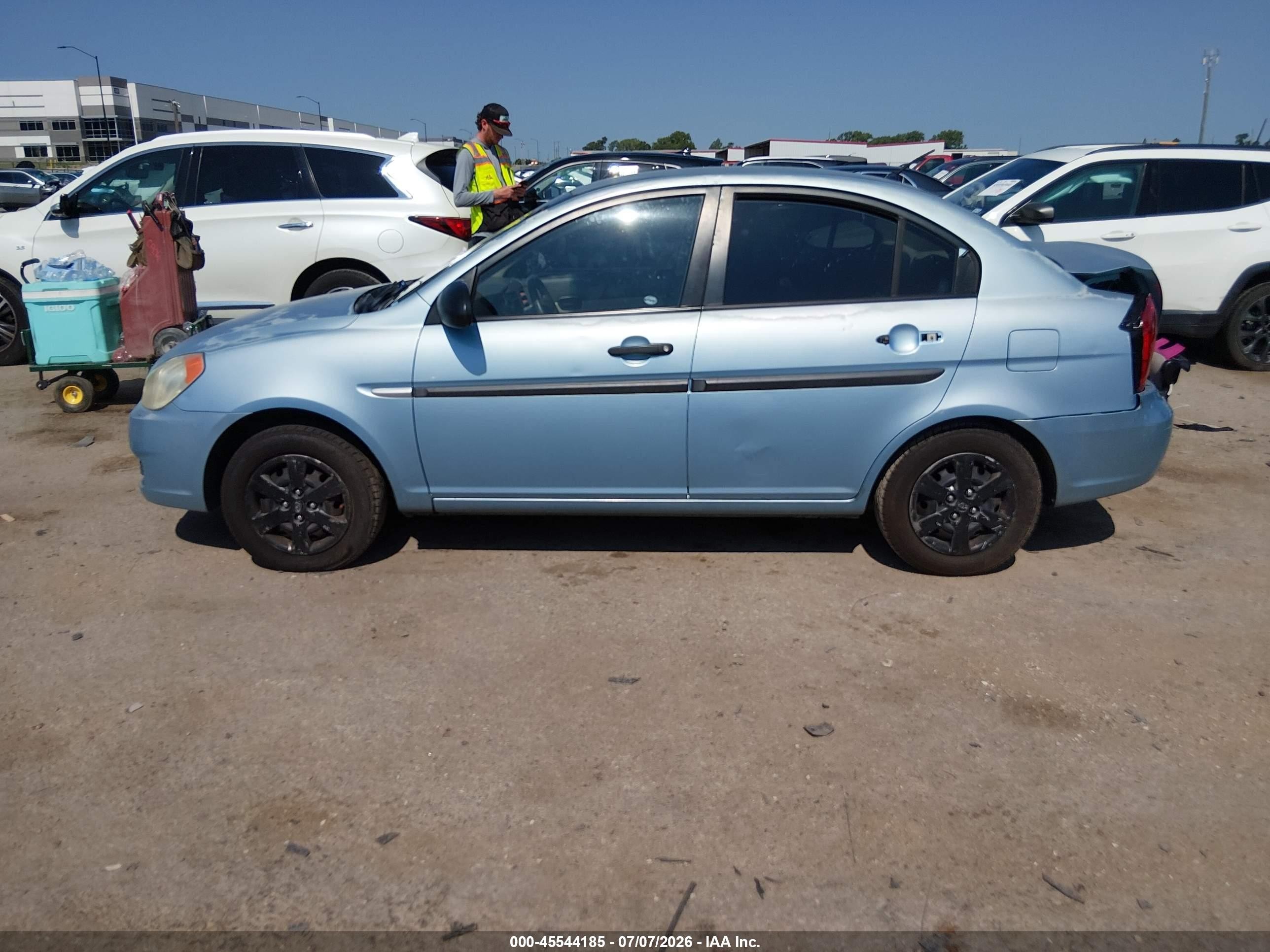 2009 Hyundai Accent Gls Blue vin: KMHCM46C79U315258