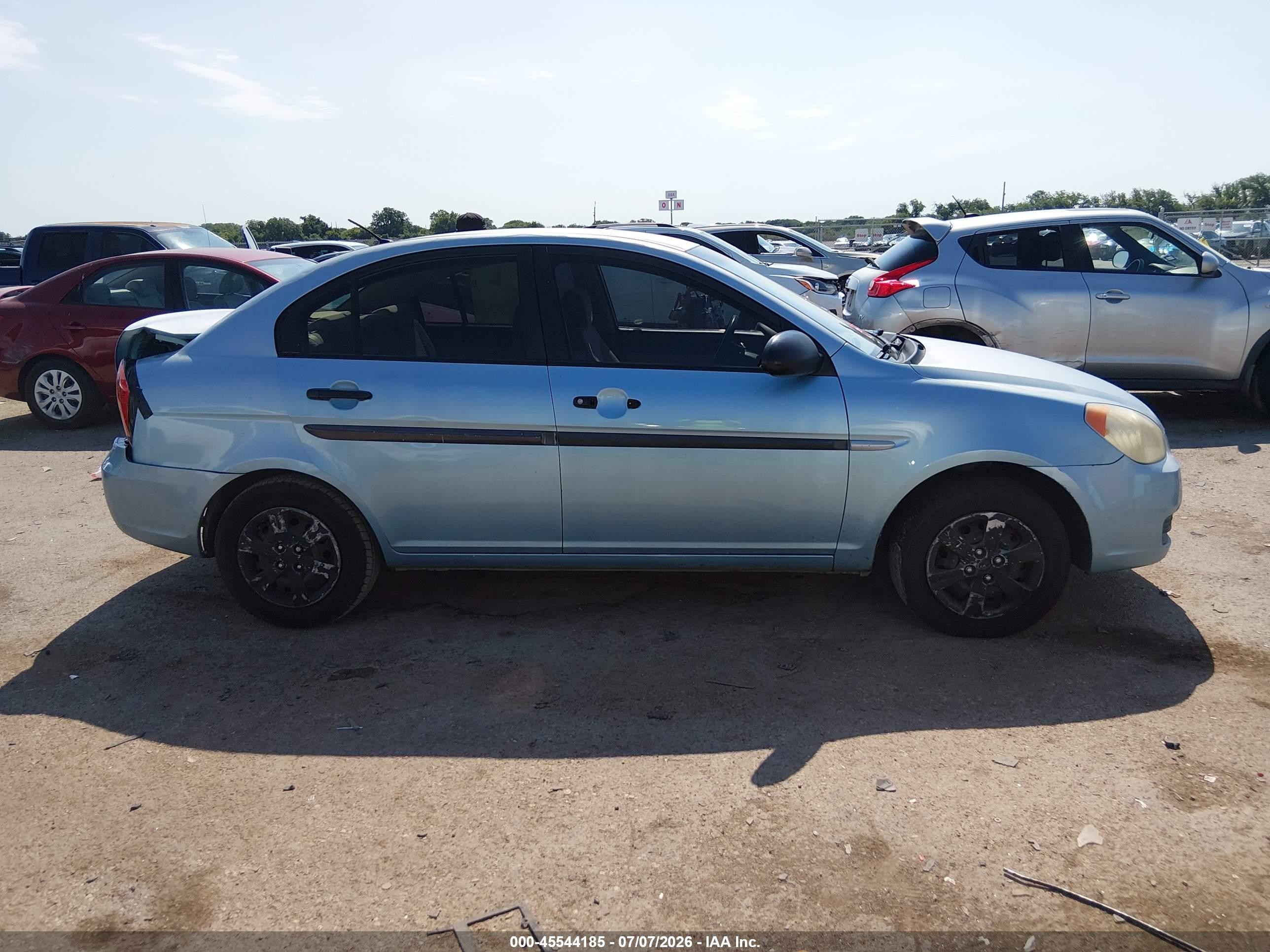 2009 Hyundai Accent Gls Blue vin: KMHCM46C79U315258
