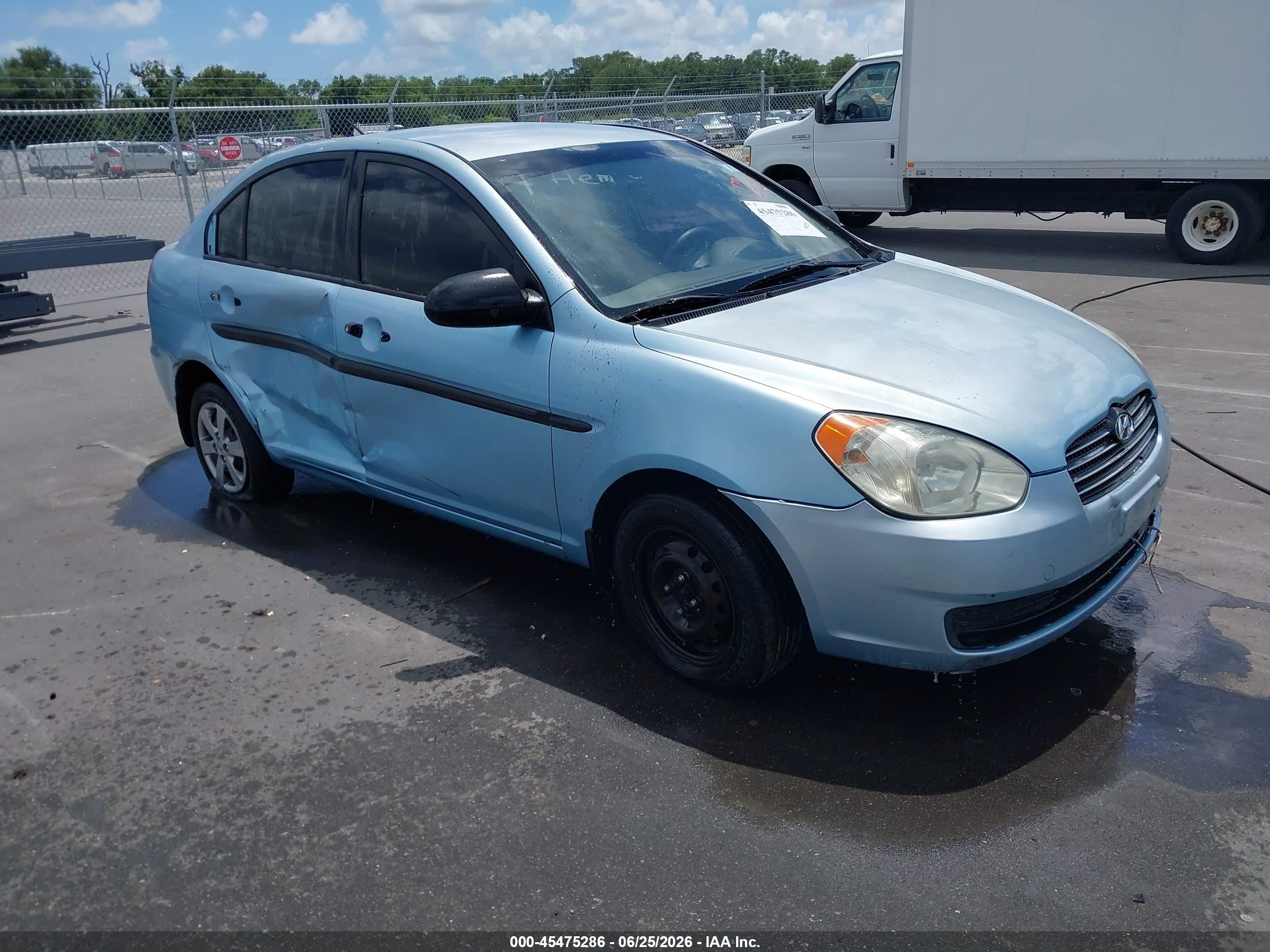 2009 Hyundai Accent Gls Light Blue vin: KMHCM46CX9U293837