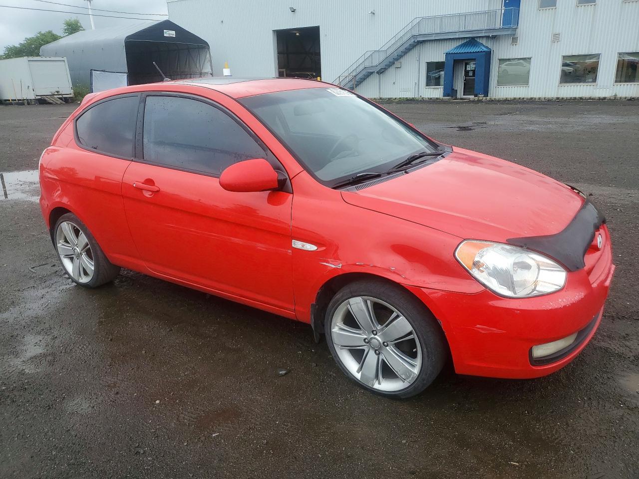 2008 Hyundai Accent Base Red vin: KMHCN35C08U091810