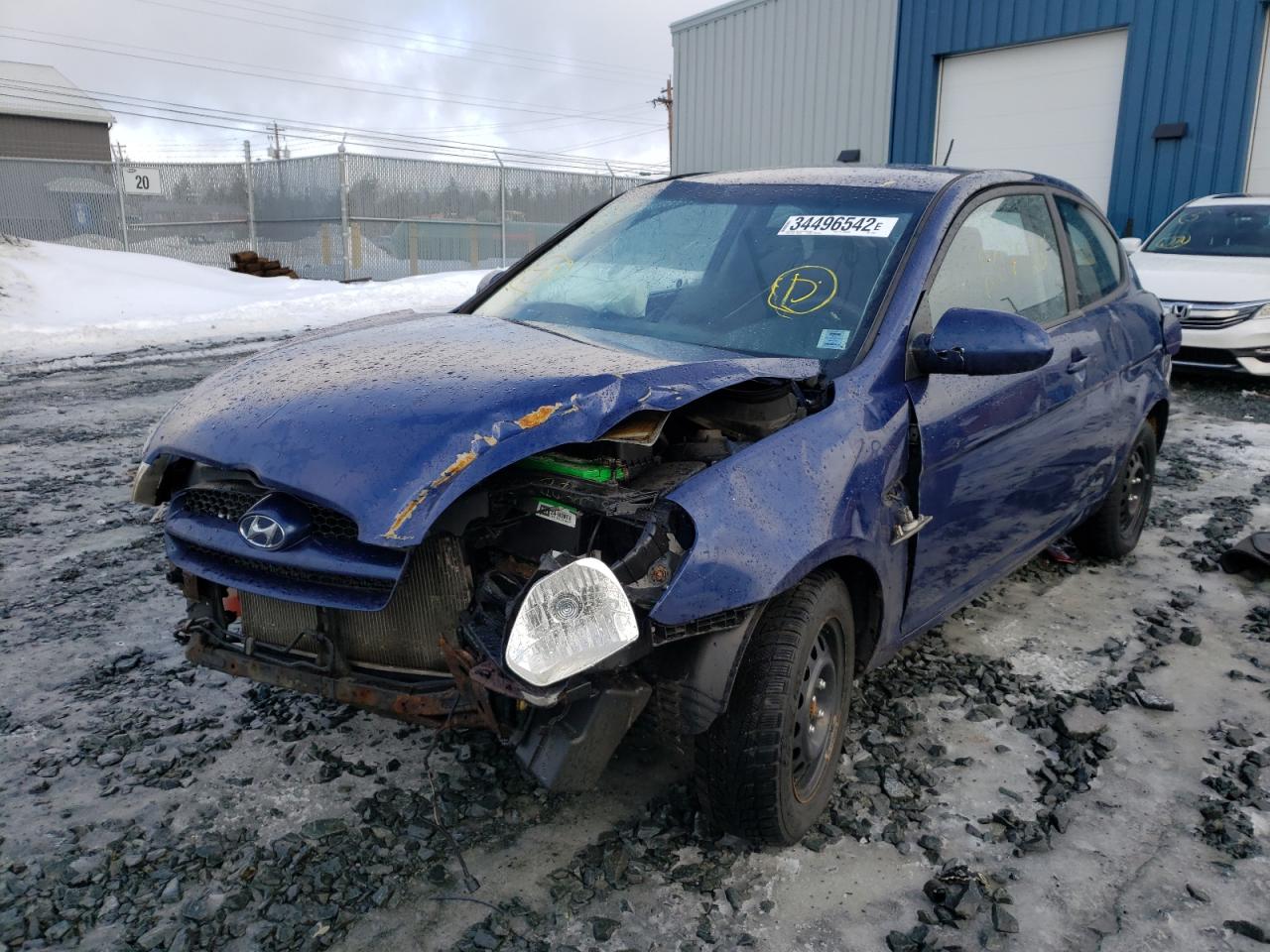 2009 Hyundai Accent Se Blue vin: KMHCN35C09U110485