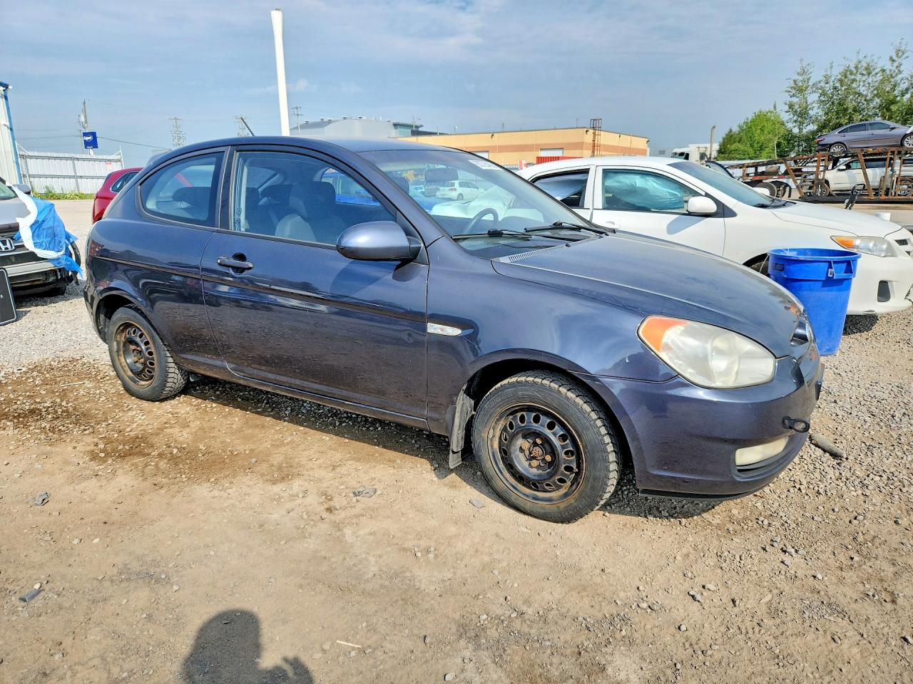 2007 Hyundai Accent Серый vin: KMHCN35C27U014175