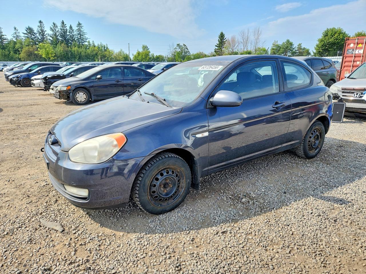 2007 Hyundai Accent Серый vin: KMHCN35C27U014175
