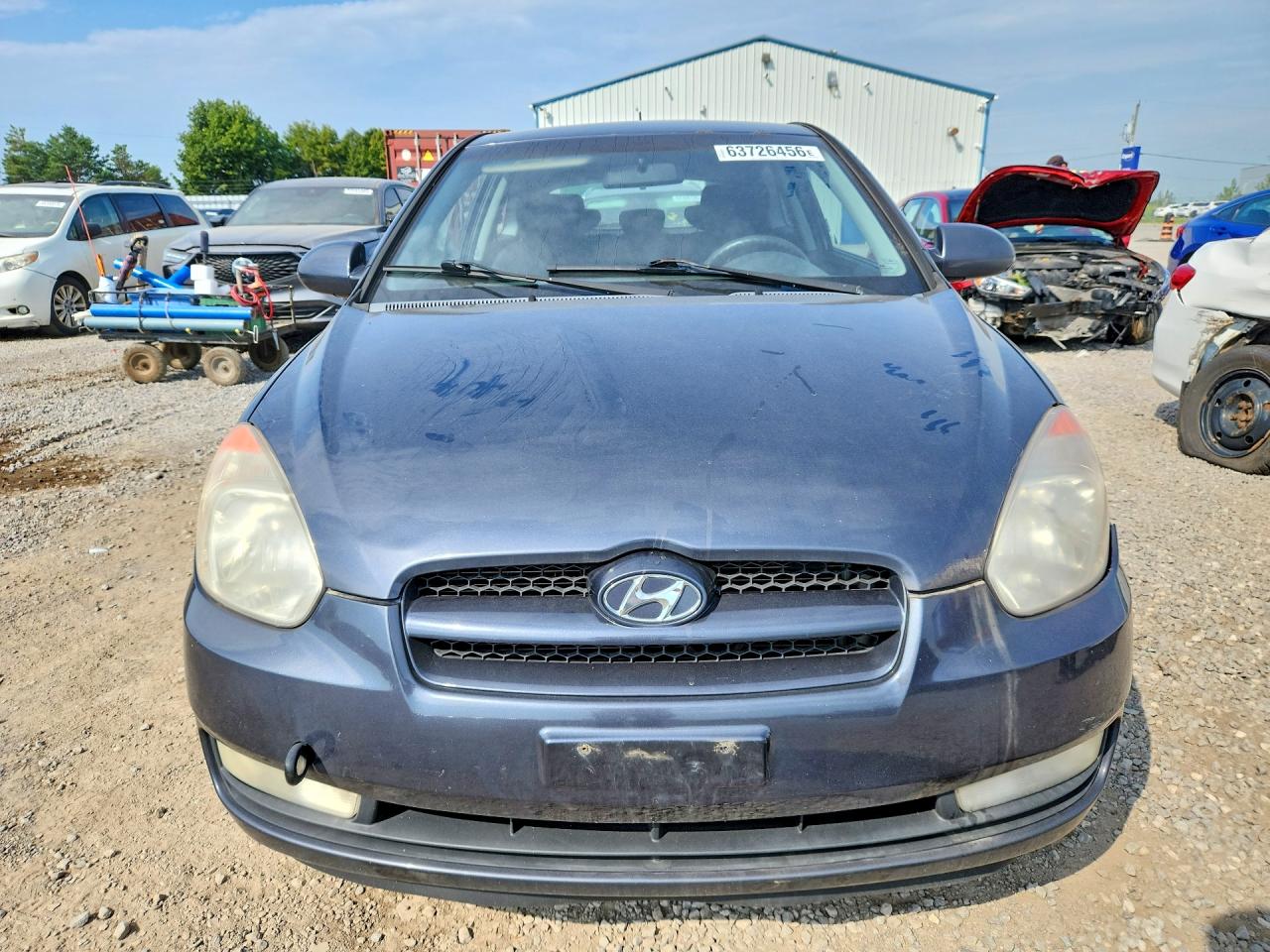 2007 Hyundai Accent Серый vin: KMHCN35C27U014175