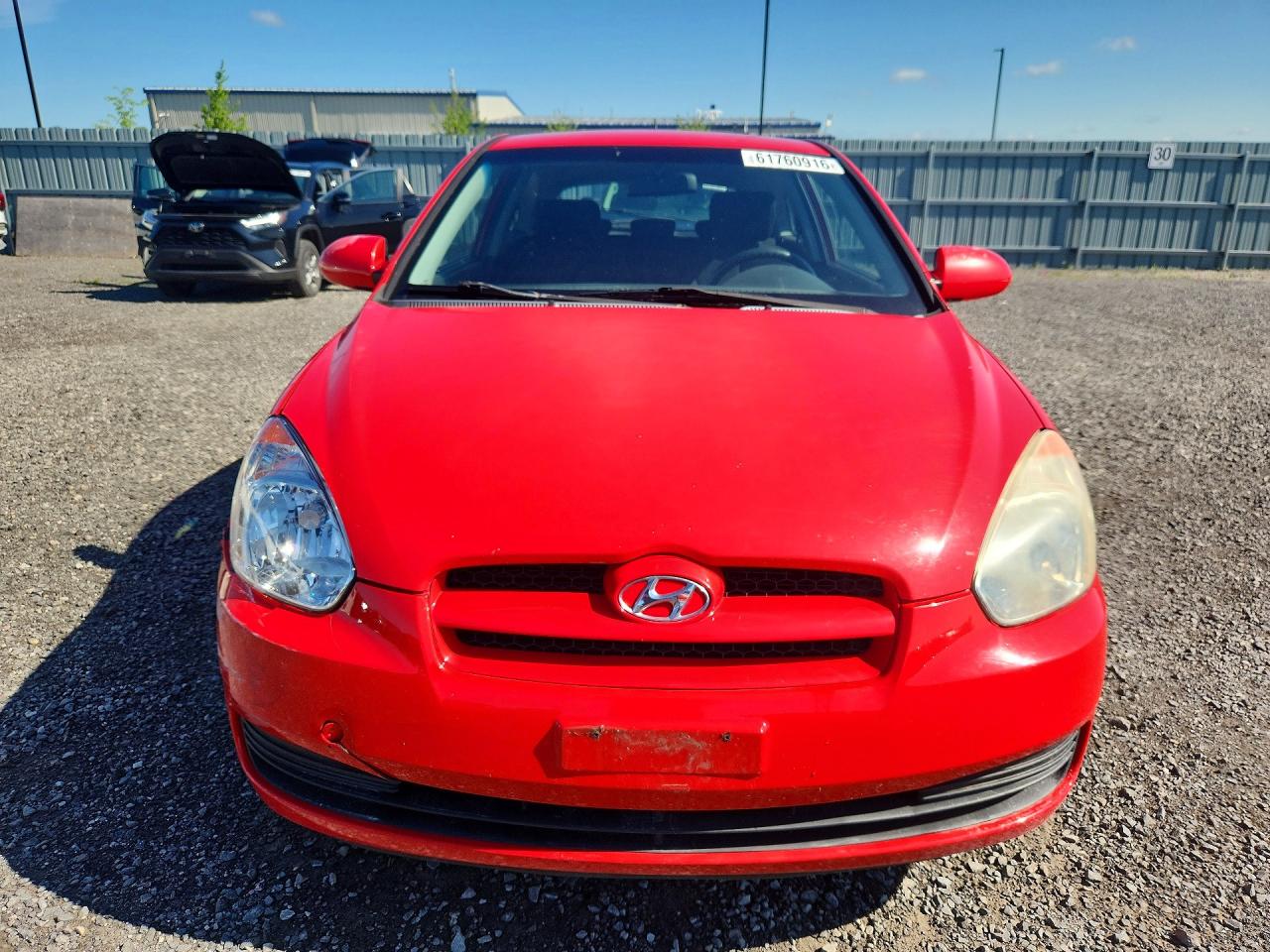 2007 Hyundai Accent Se Red vin: KMHCN35C37U005792