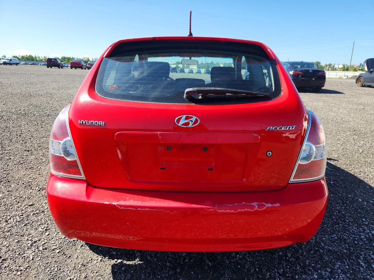 2007 Hyundai Accent Se Red vin: KMHCN35C37U005792
