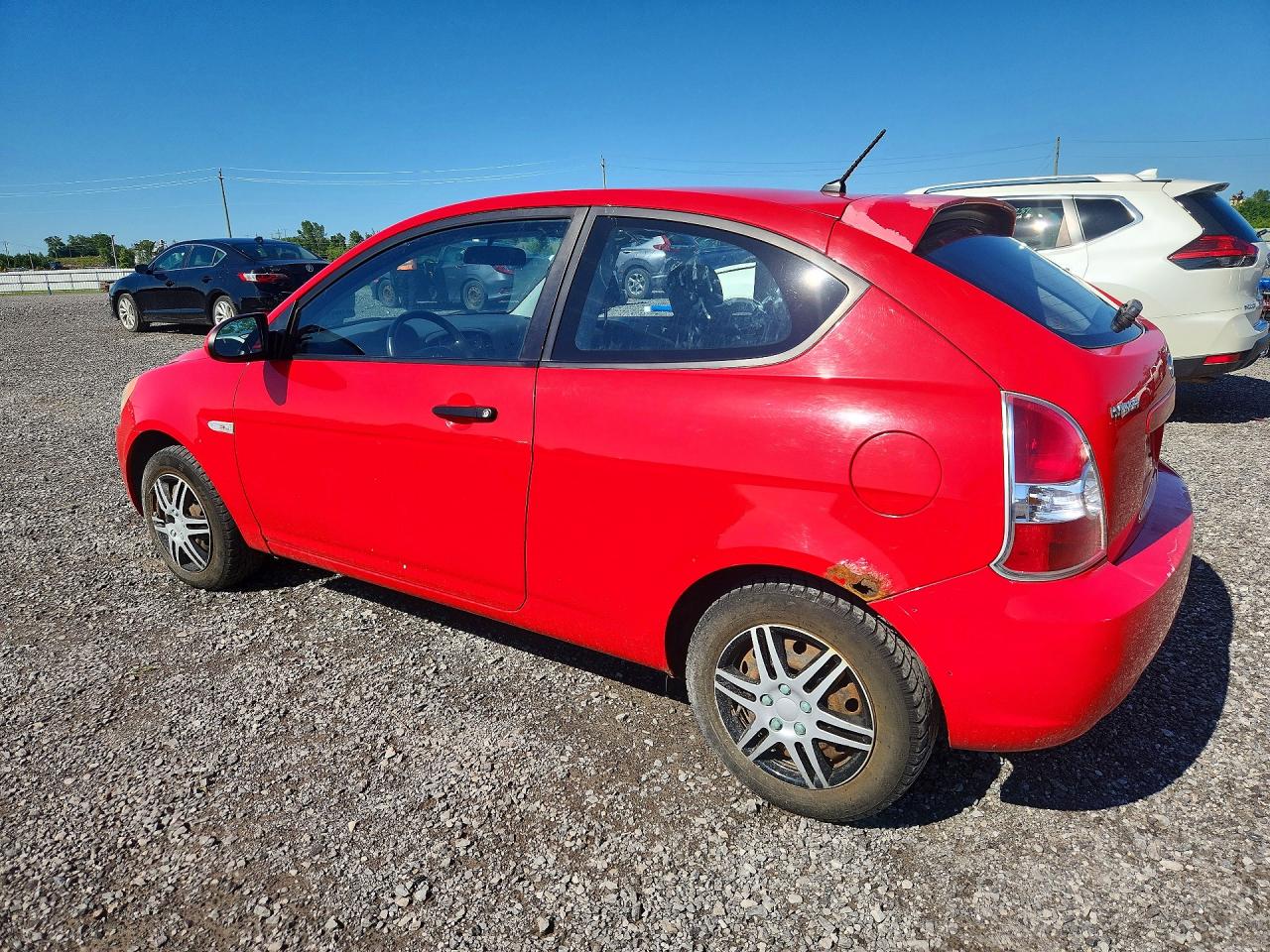2007 Hyundai Accent Se Red vin: KMHCN35C37U005792