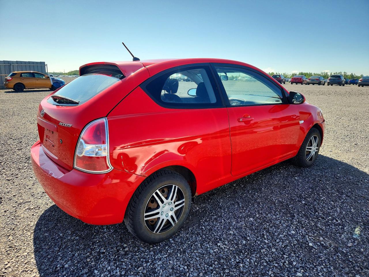 2007 Hyundai Accent Se Red vin: KMHCN35C37U005792