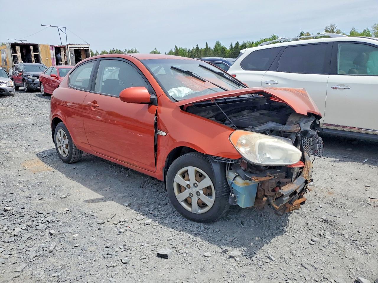 2009 Hyundai Accent Se Orange vin: KMHCN35CX9U132168