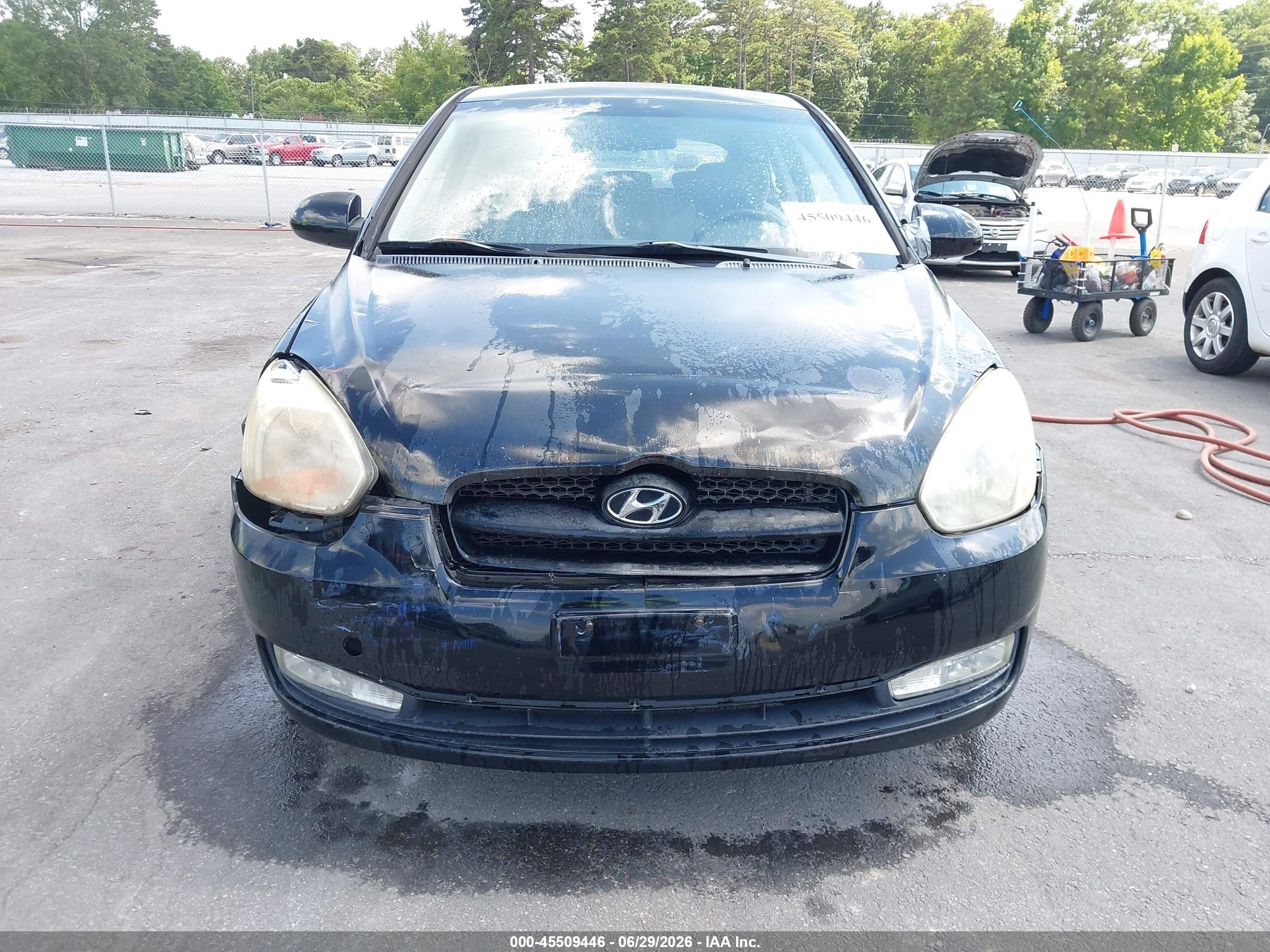 2009 Hyundai Accent Se Black vin: KMHCN36C09U129021