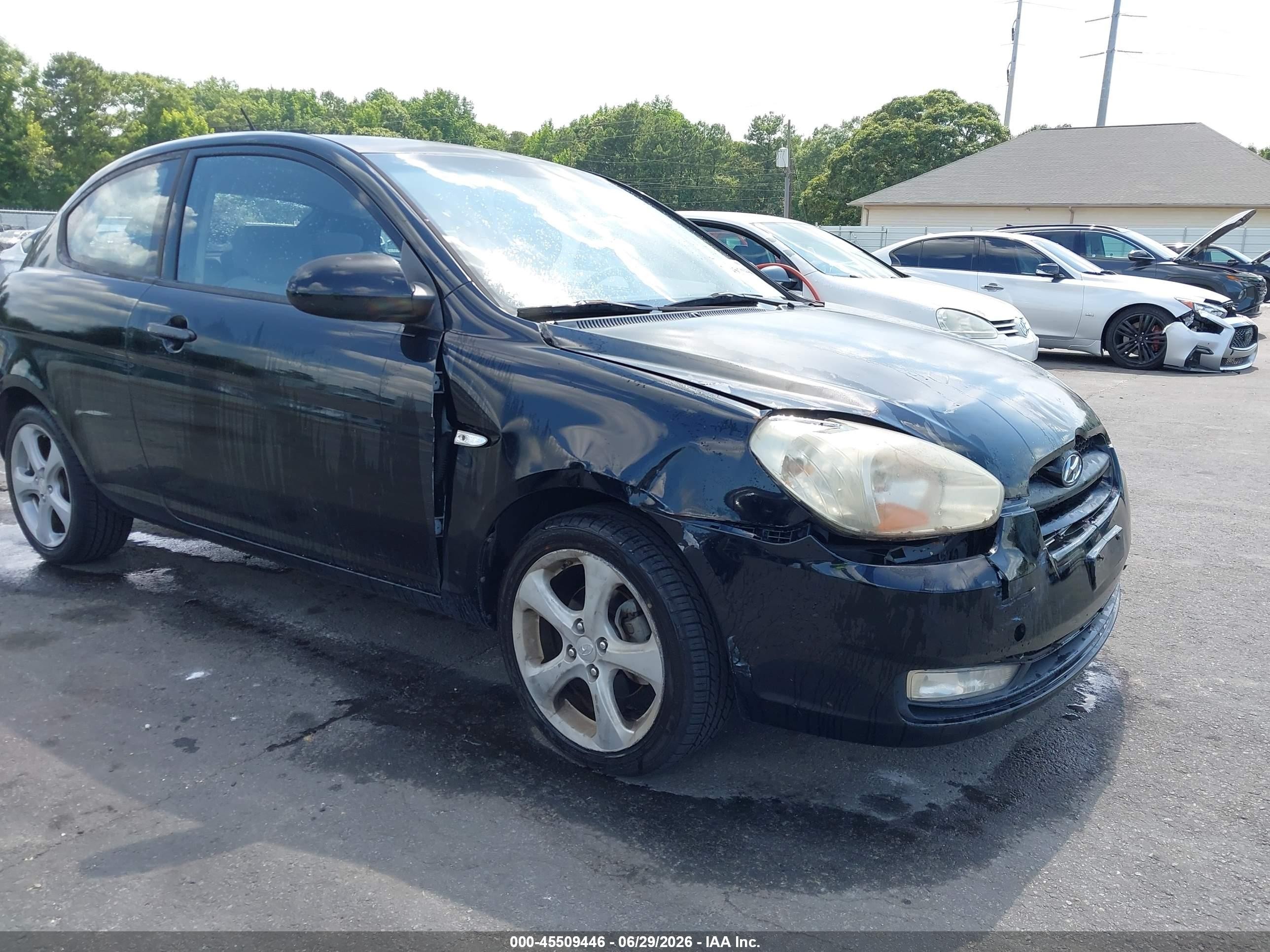 2009 Hyundai Accent Se Black vin: KMHCN36C09U129021