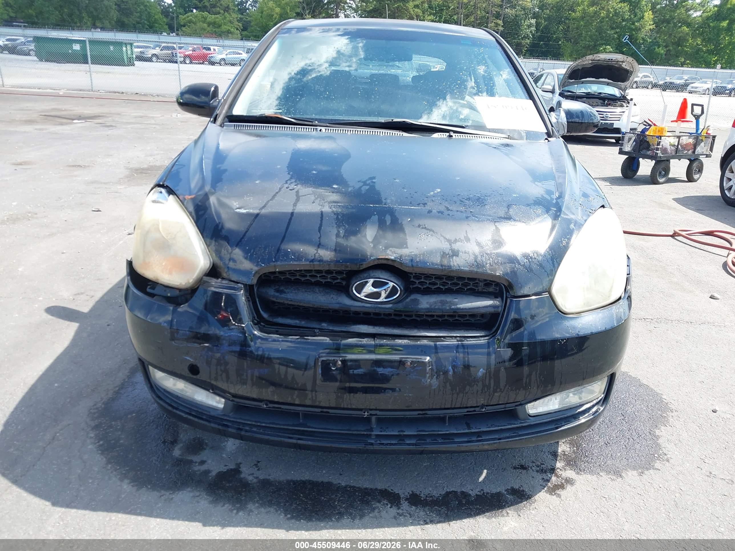 2009 Hyundai Accent Se Black vin: KMHCN36C09U129021