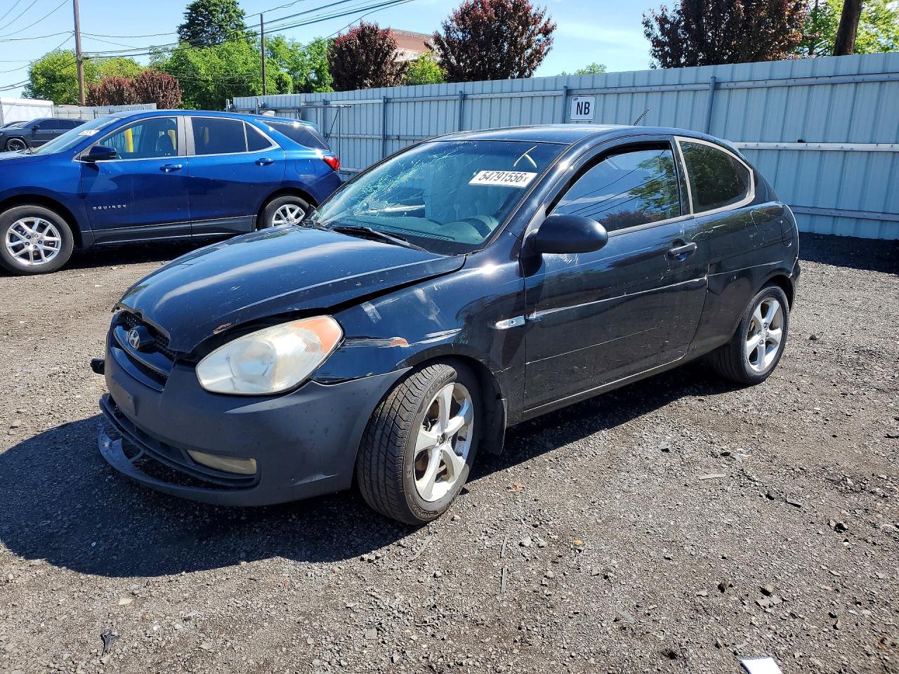 2007 Hyundai Accent Se Black vin: KMHCN36C17U027045