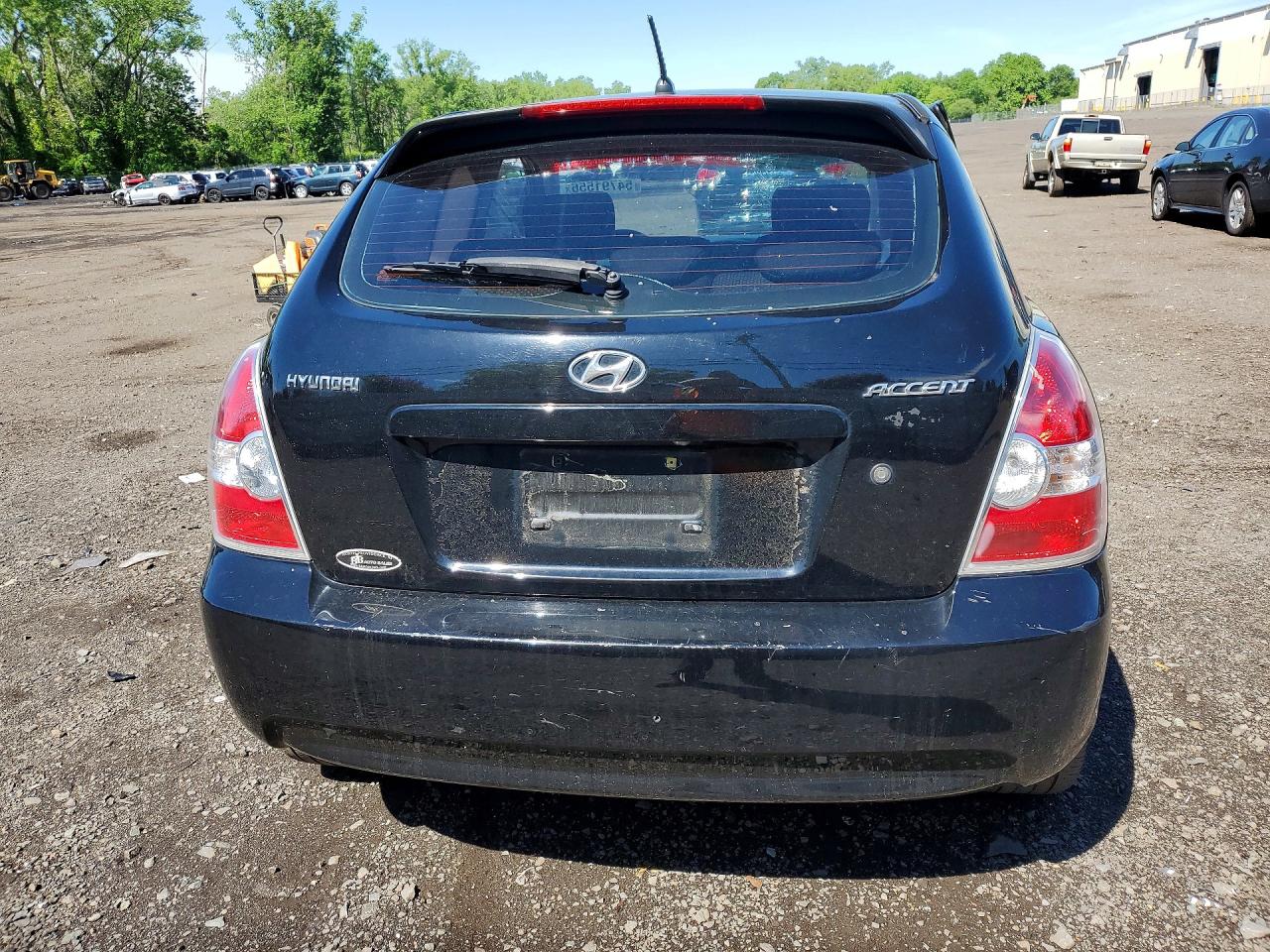2007 Hyundai Accent Se Black vin: KMHCN36C17U027045