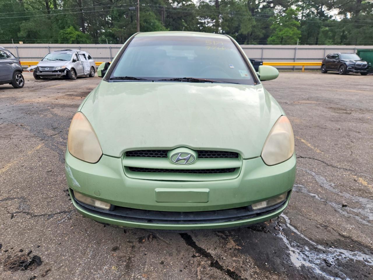 2007 Hyundai Accent Se Green vin: KMHCN36C37U008559