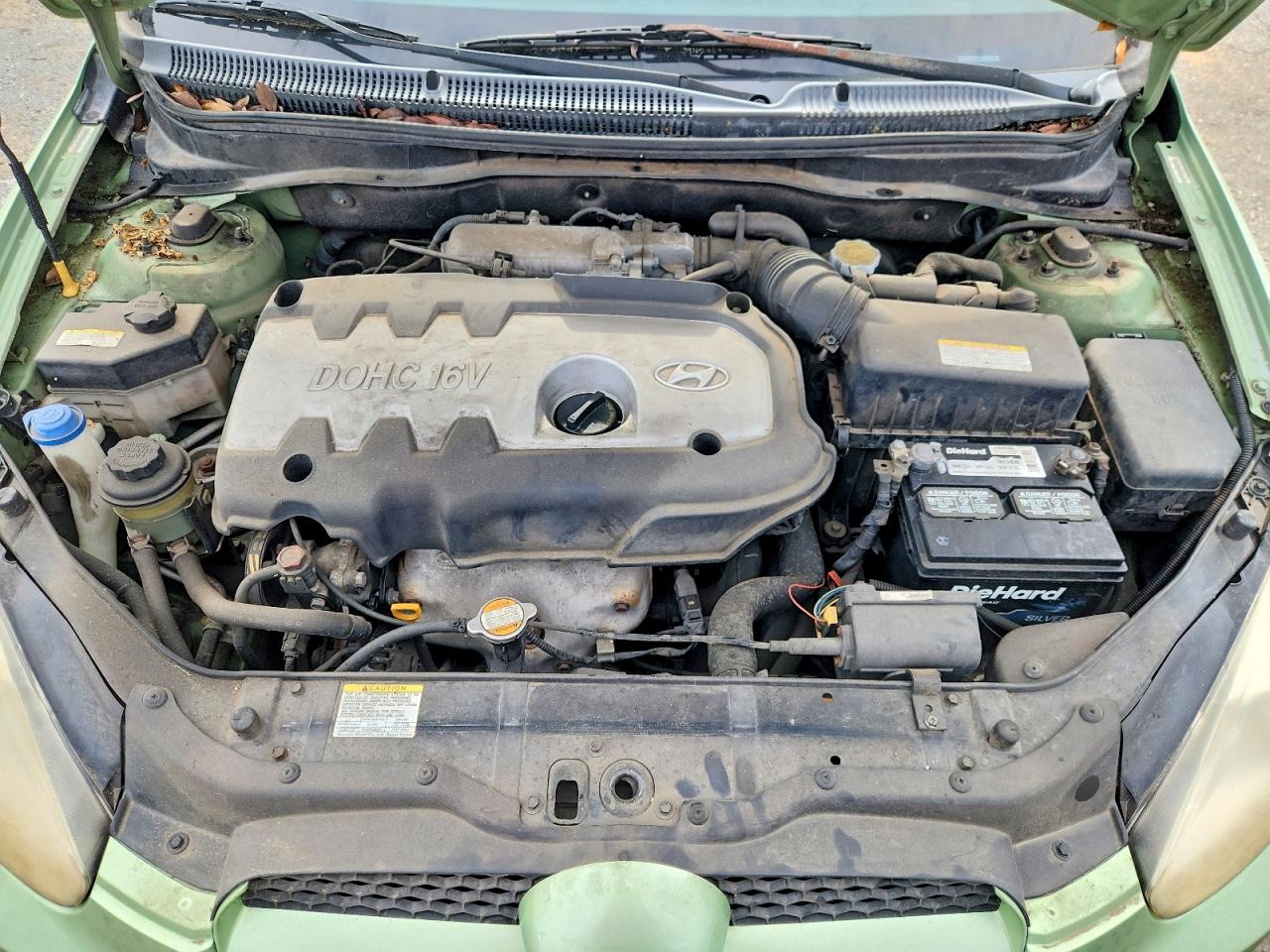 2007 Hyundai Accent Se Green vin: KMHCN36C37U008559
