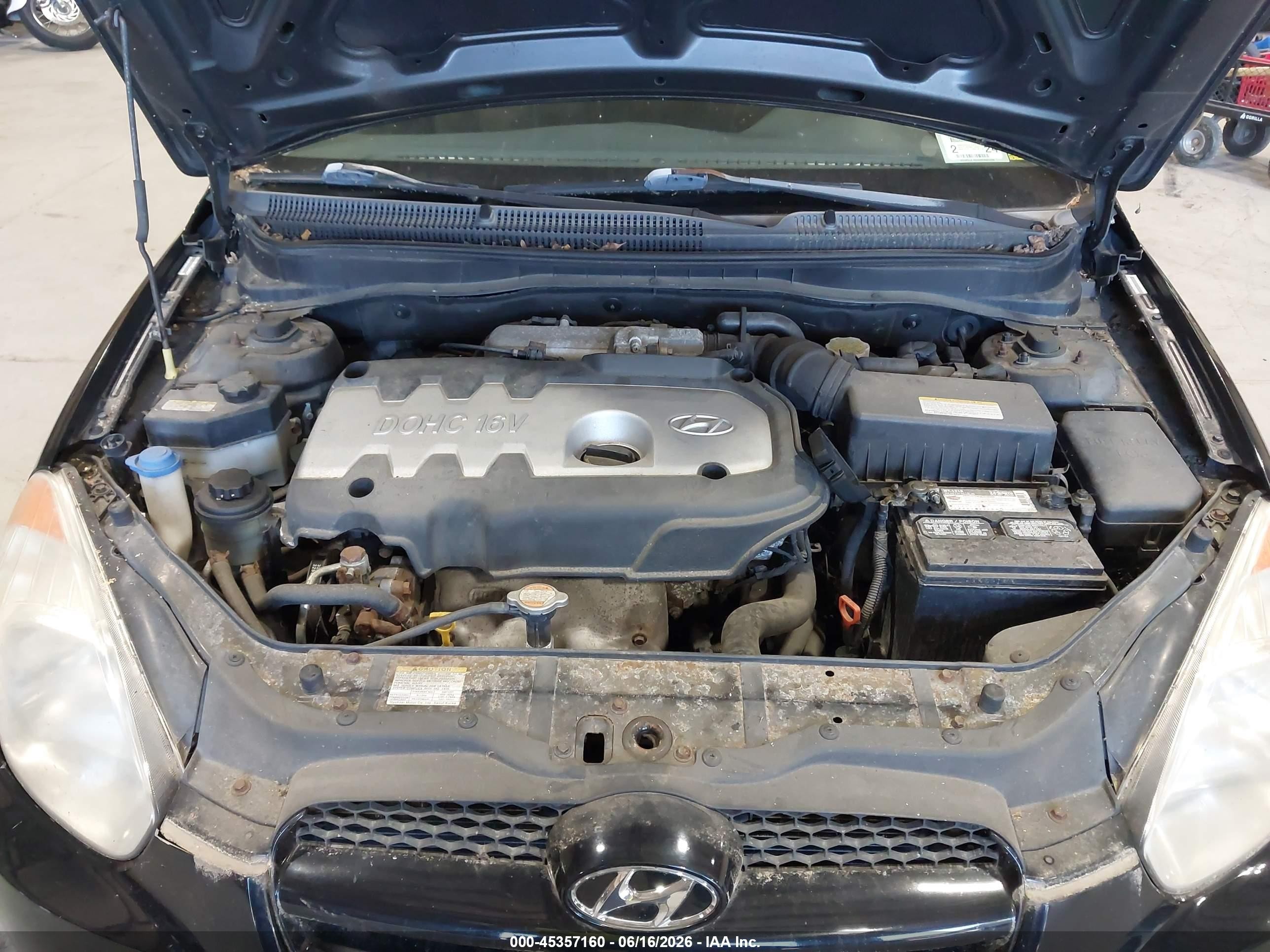 2007 Hyundai Accent Se Black vin: KMHCN36C37U027547