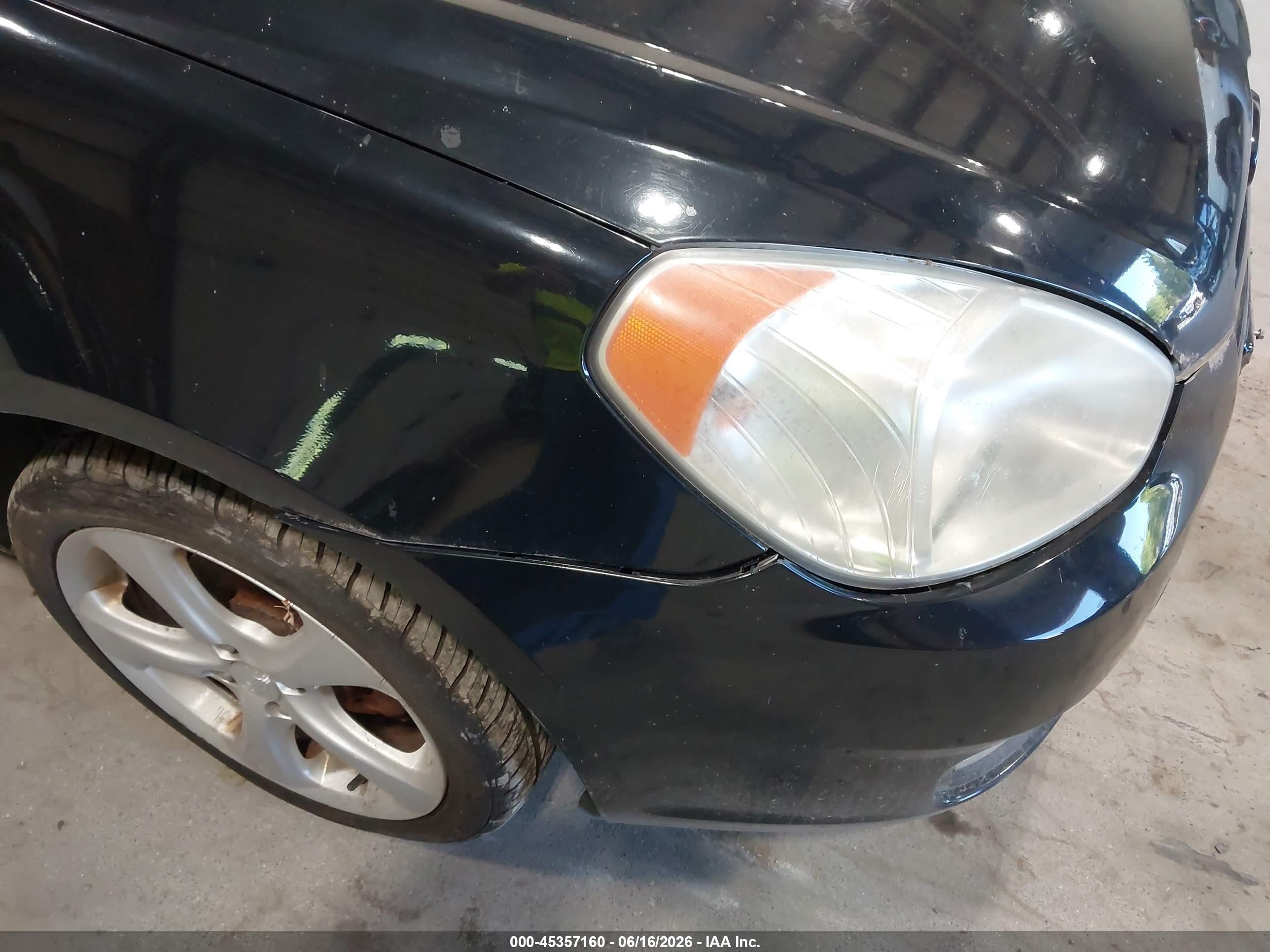 2007 Hyundai Accent Se Black vin: KMHCN36C37U027547