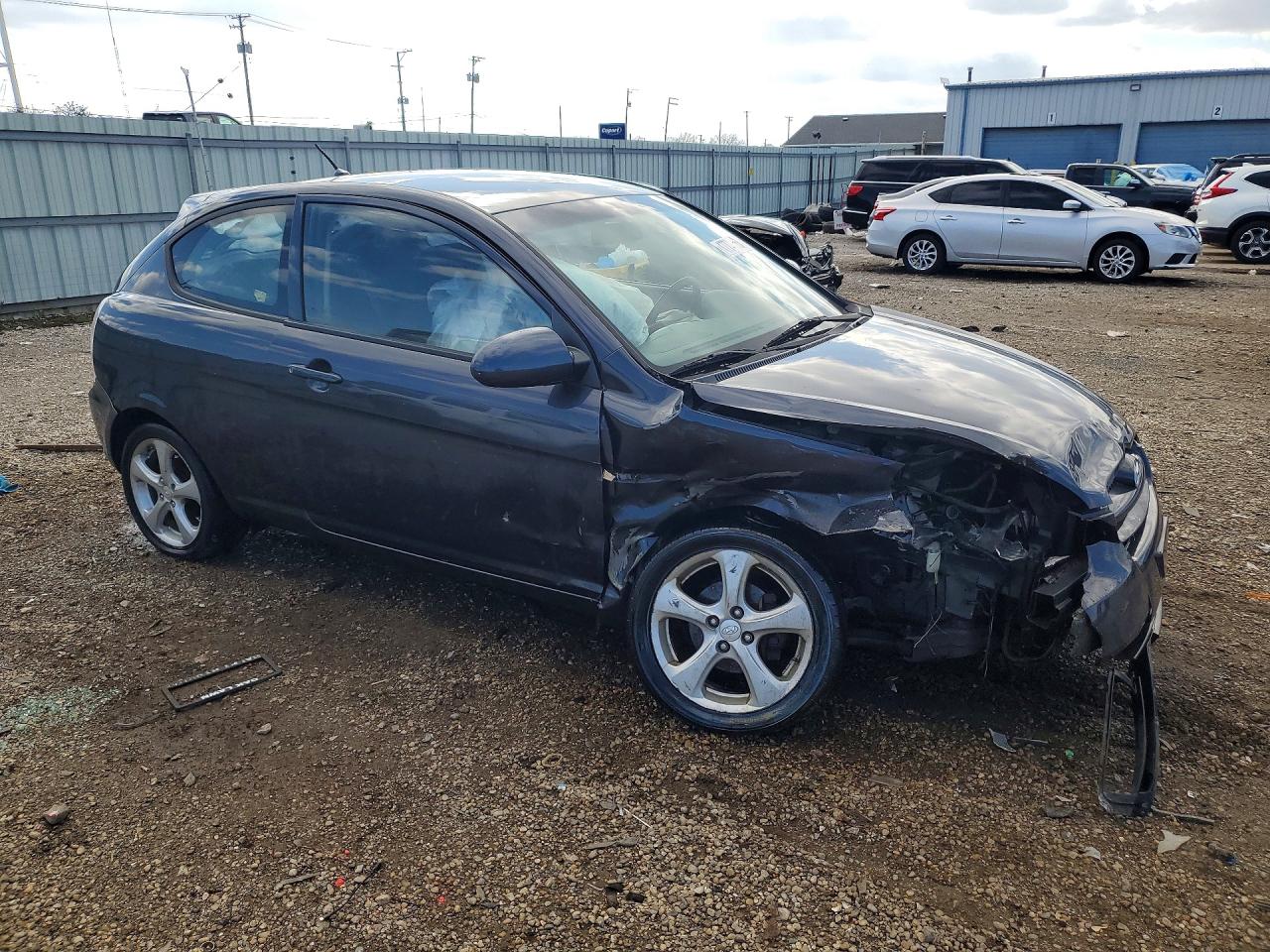 2008 Hyundai Accent Se Charcoal vin: KMHCN36C98U063664
