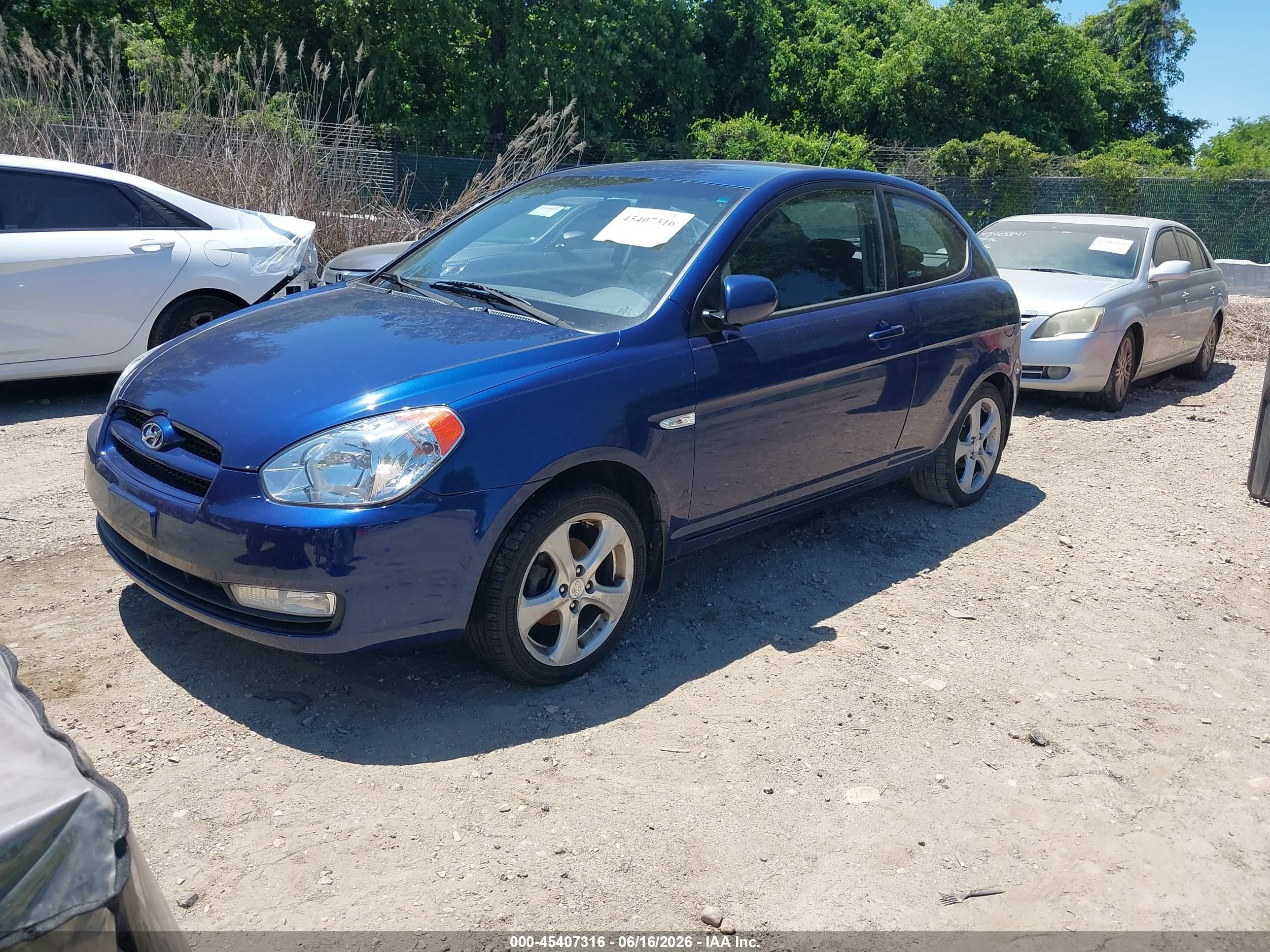 2011 Hyundai Accent Se Синий vin: KMHCN3AC2BU200314