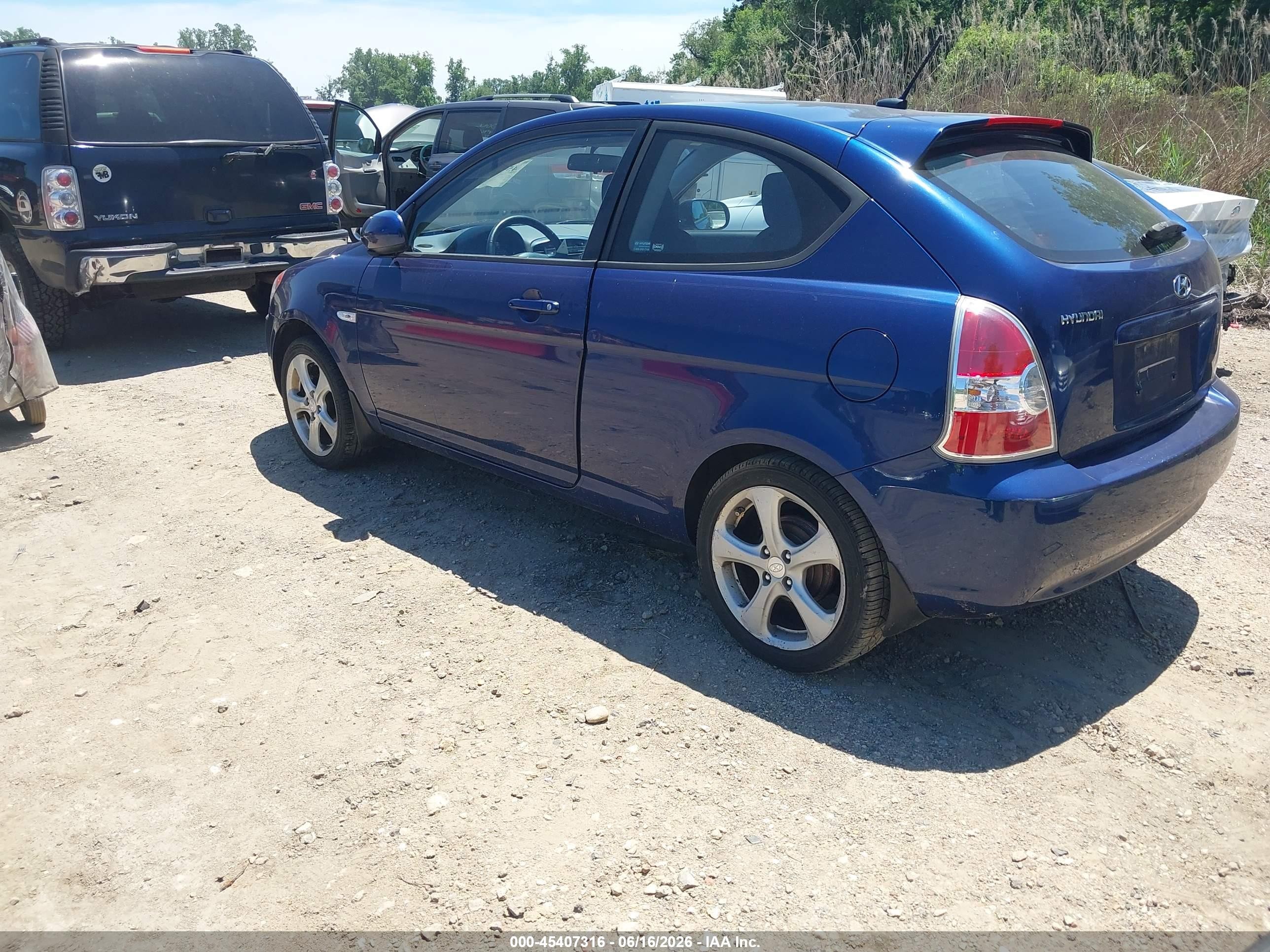 2011 Hyundai Accent Se Синий vin: KMHCN3AC2BU200314