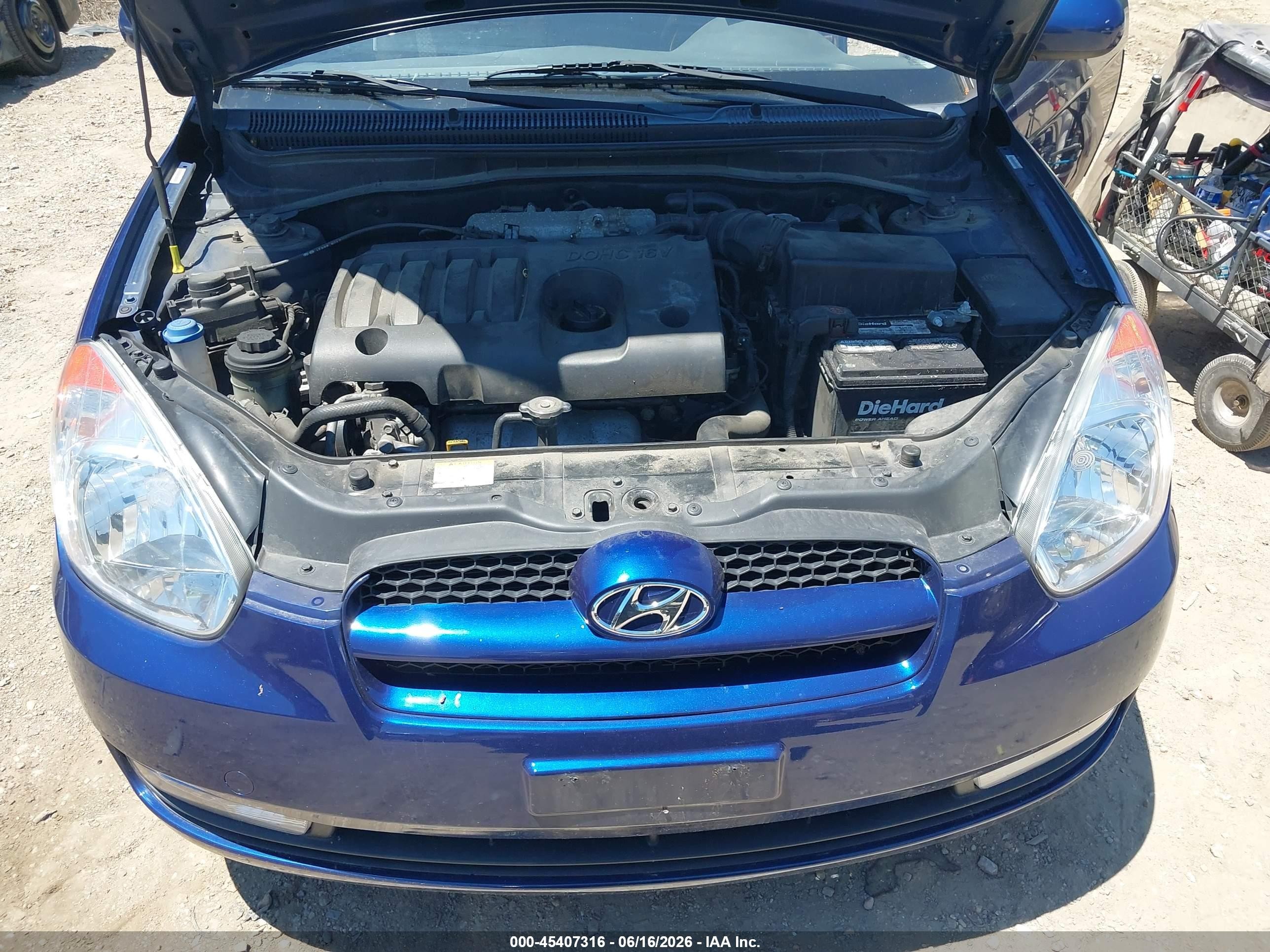 2011 Hyundai Accent Se Синий vin: KMHCN3AC2BU200314