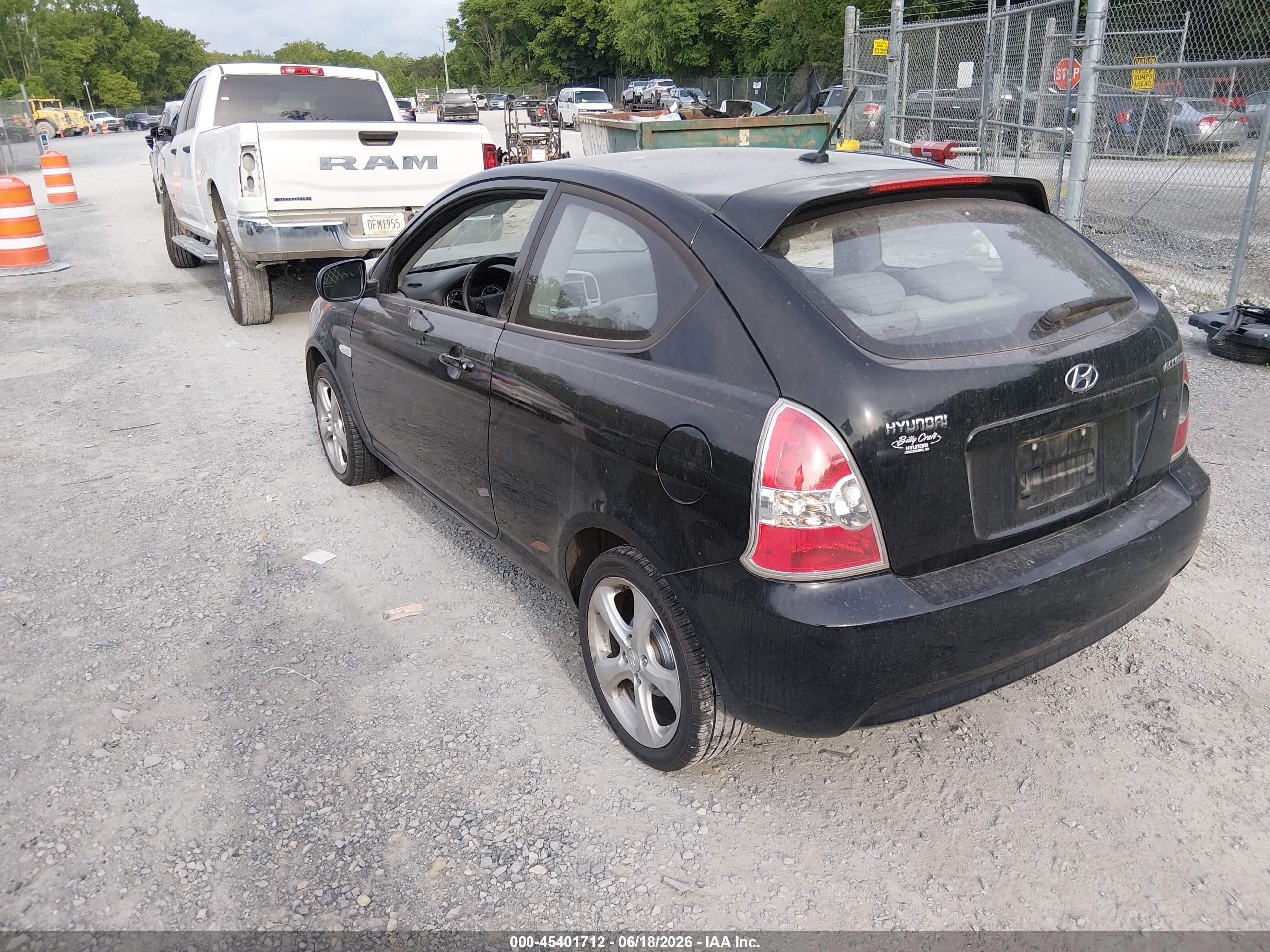 2011 Hyundai Accent Se Black vin: KMHCN3AC9BU196567