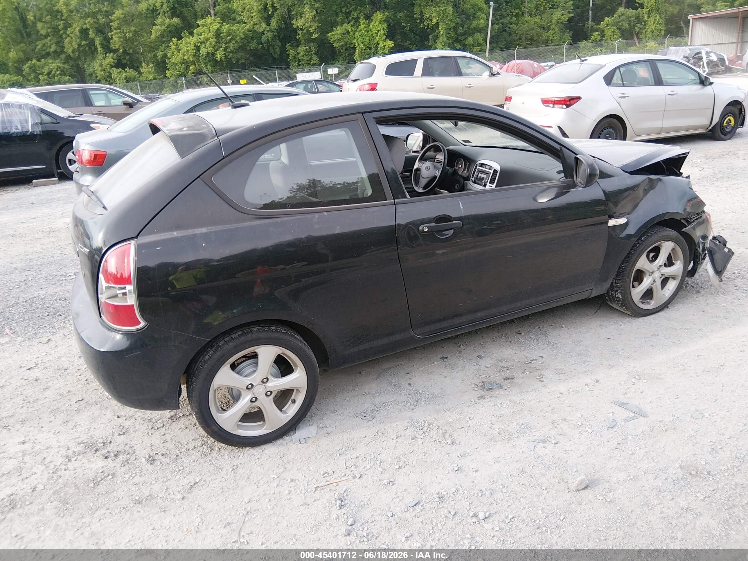 2011 Hyundai Accent Se Black vin: KMHCN3AC9BU196567