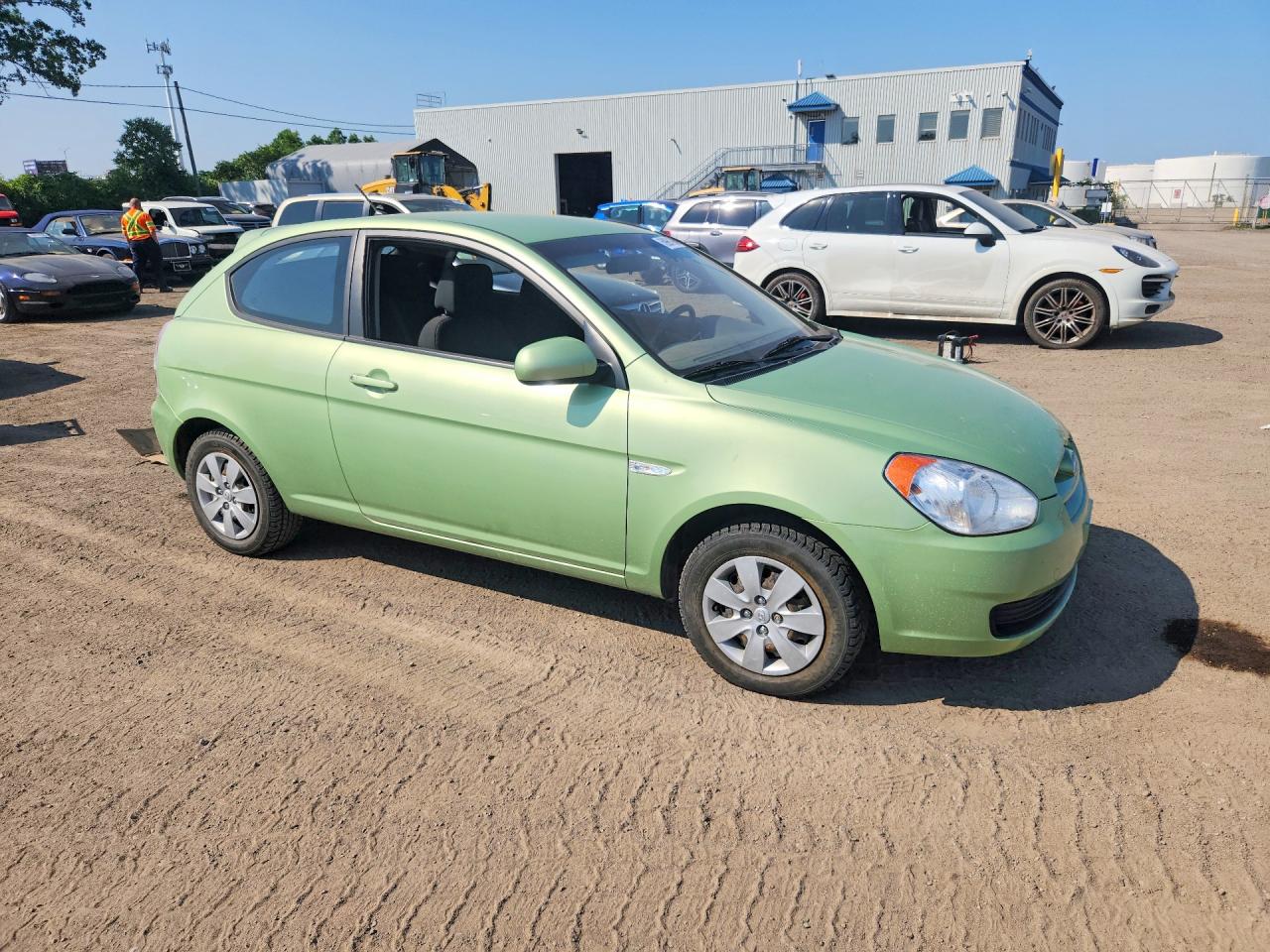 2011 Hyundai Accent Se Green vin: KMHCN3BC5BU190506