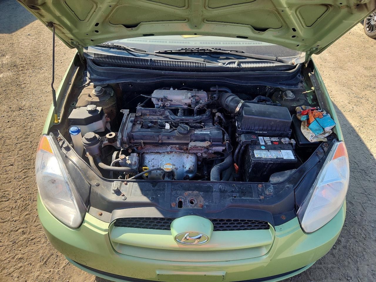 2011 Hyundai Accent Se Green vin: KMHCN3BC5BU190506