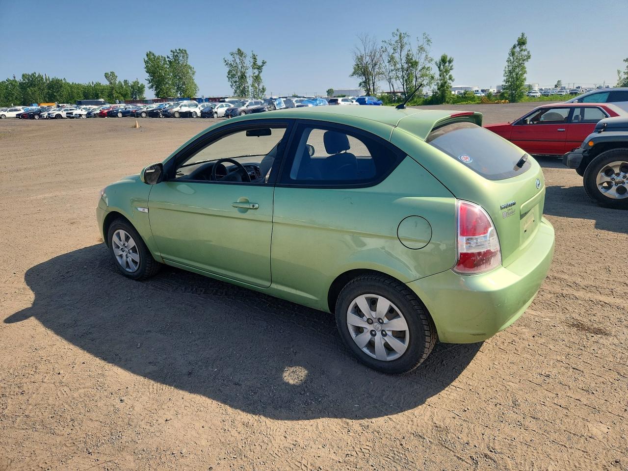 2011 Hyundai Accent Se Green vin: KMHCN3BC5BU190506
