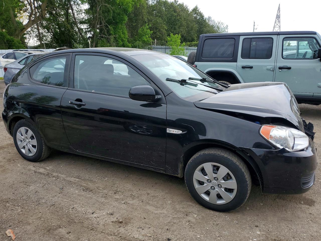 2011 Hyundai Accent Se Черный vin: KMHCN3BC7BU205040