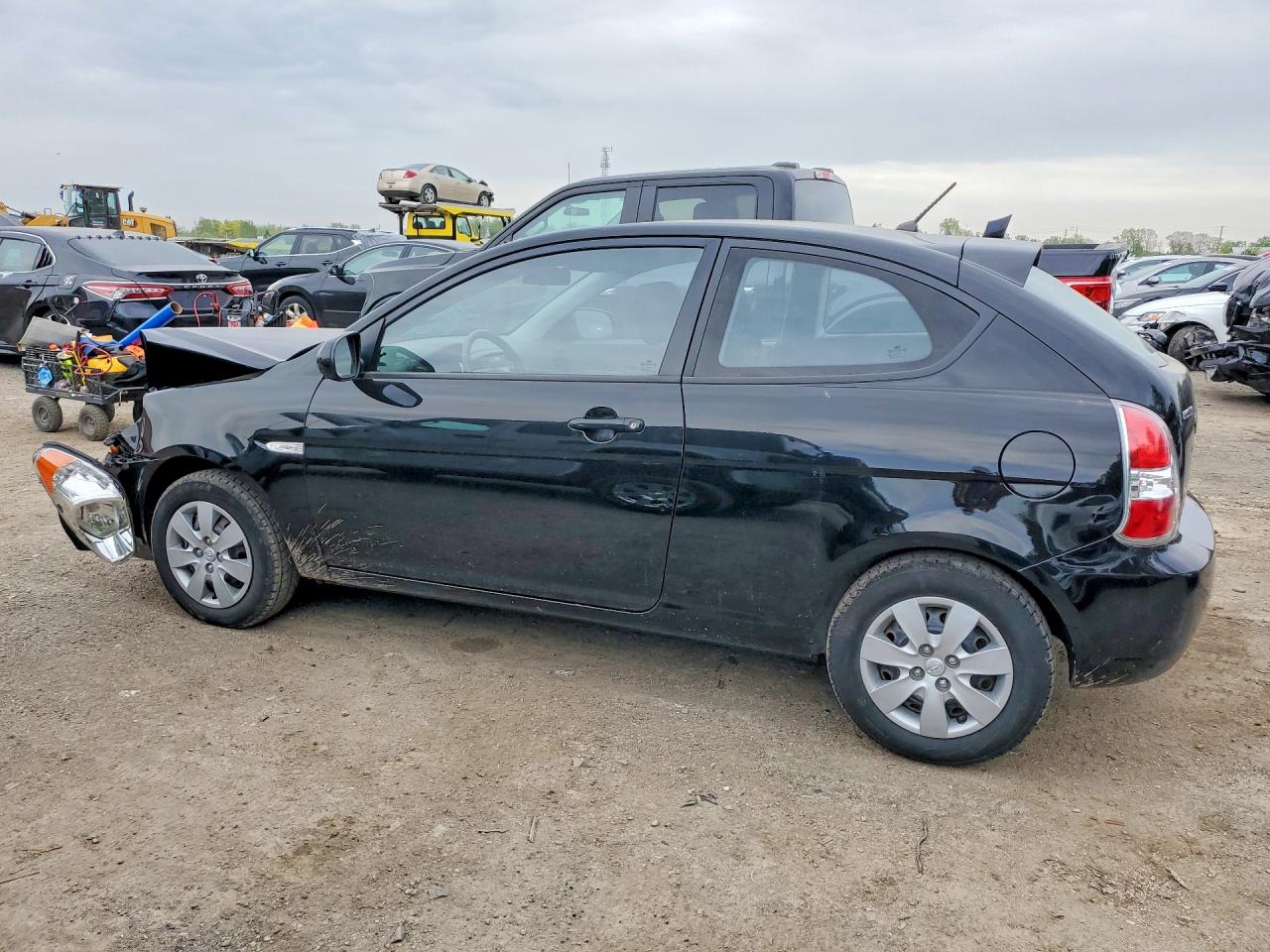 2011 Hyundai Accent Se Черный vin: KMHCN3BC7BU205040