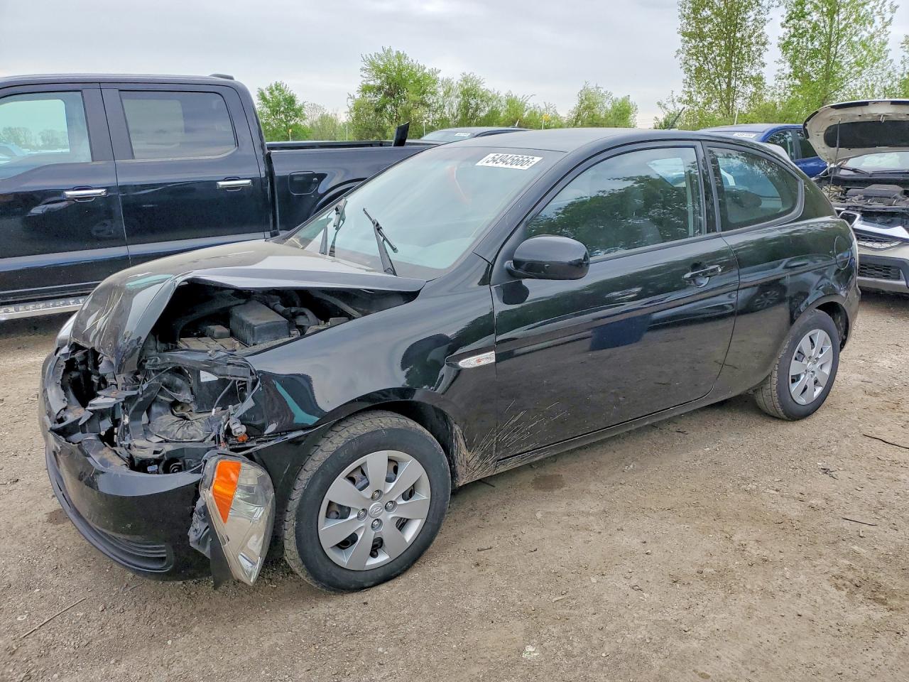 2011 Hyundai Accent Se Черный vin: KMHCN3BC7BU205040
