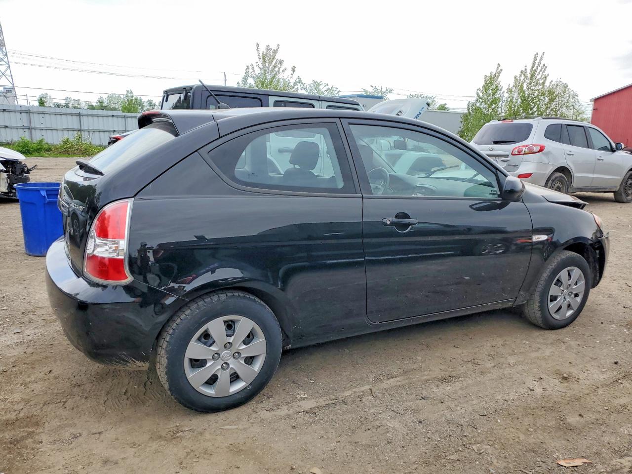 2011 Hyundai Accent Se Черный vin: KMHCN3BC7BU205040