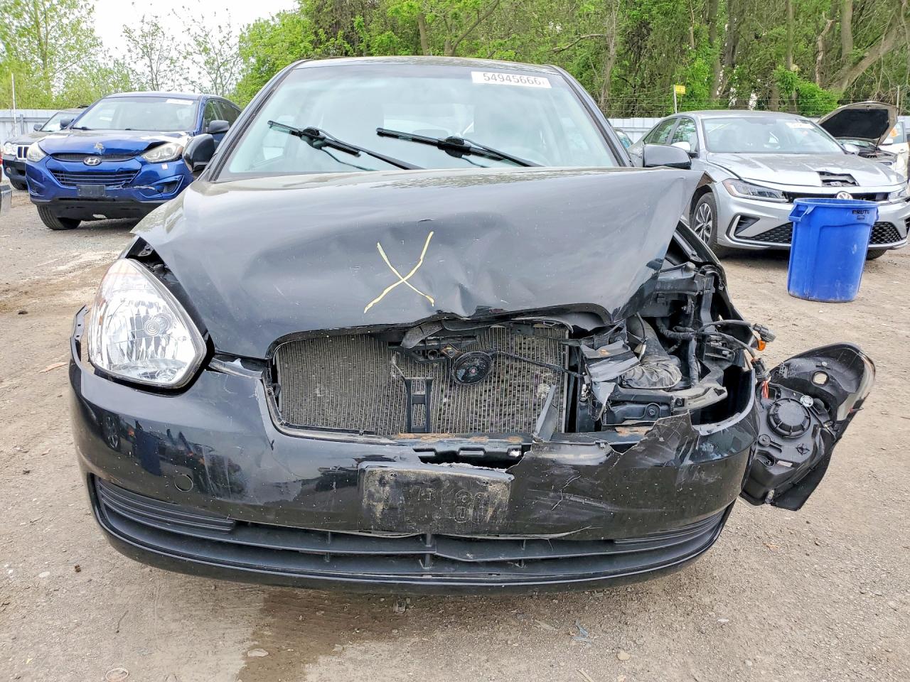 2011 Hyundai Accent Se Черный vin: KMHCN3BC7BU205040