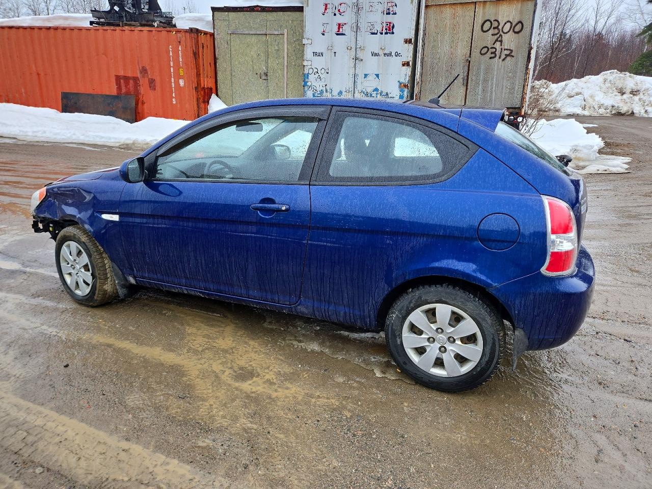 2011 Hyundai Accent Se Blue vin: KMHCN3BC9BU202768