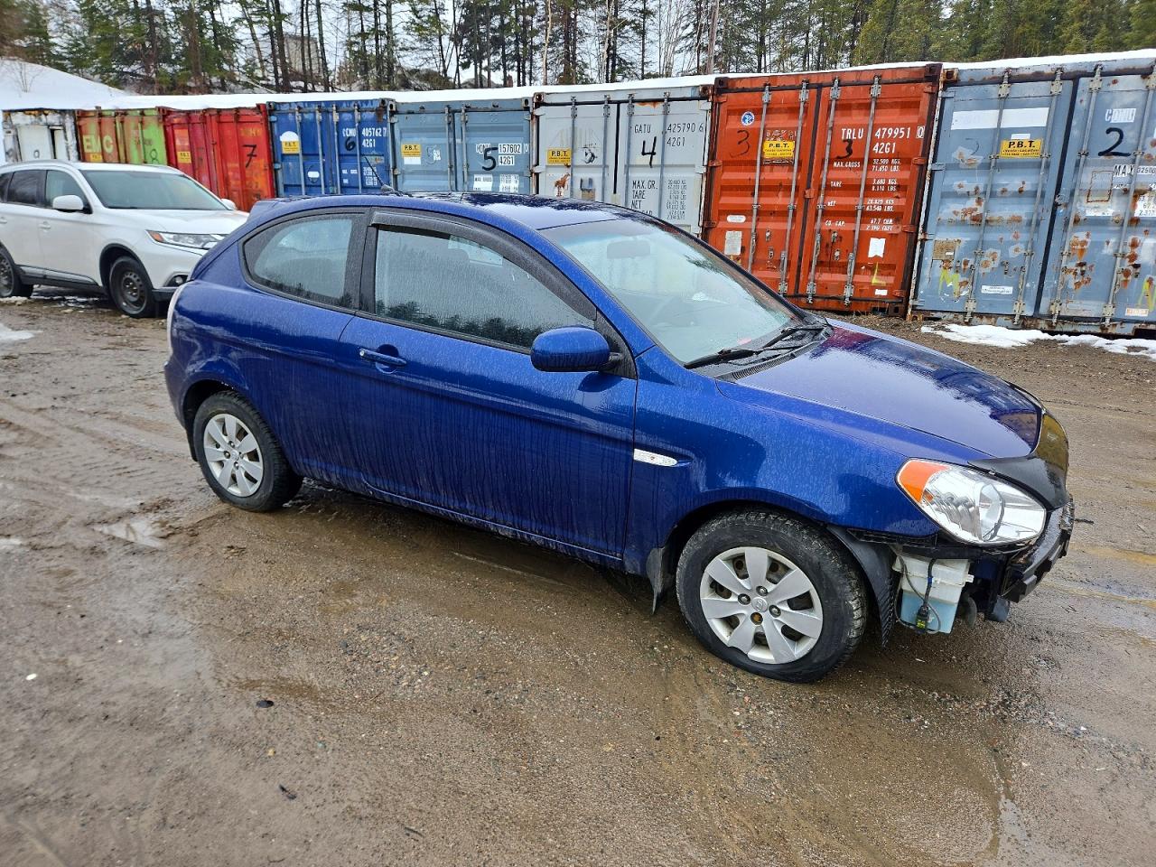 2011 Hyundai Accent Se Blue vin: KMHCN3BC9BU202768